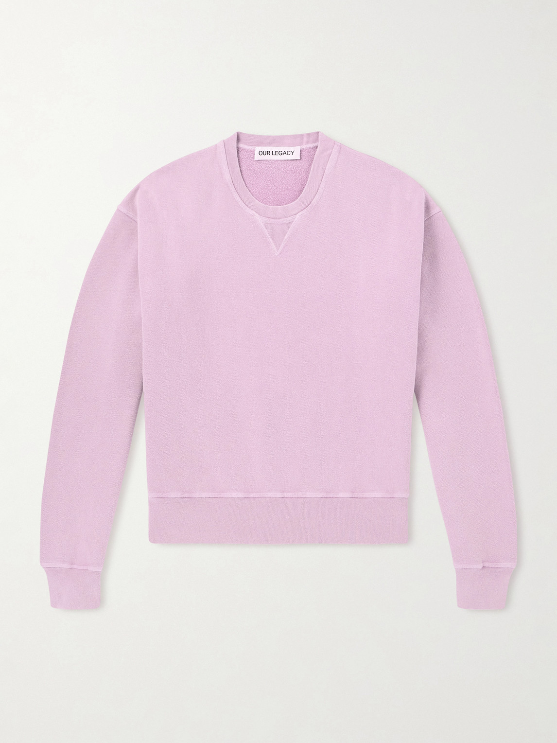 Our Legacy Base Cropped Cotton-Jersey Sweatshirt IT 52