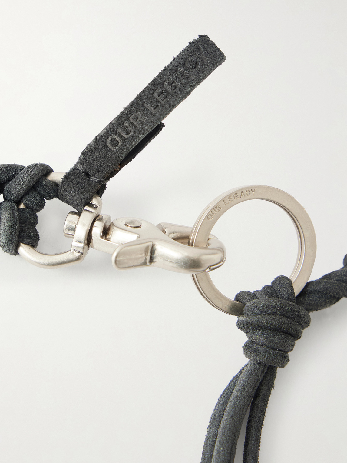  Our Legacy - Ladon Braided Suede Keychain - Men - Black 