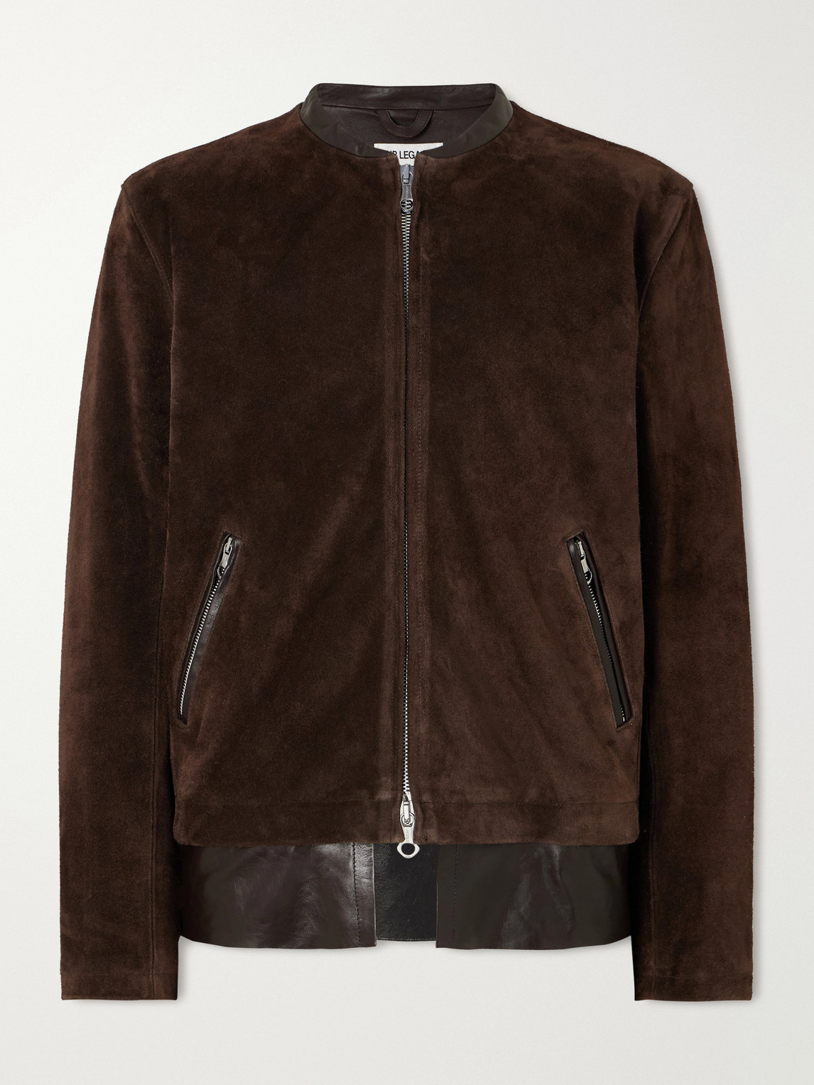 Our Legacy Drift Leather-Trimmed Suede Jacket IT 52