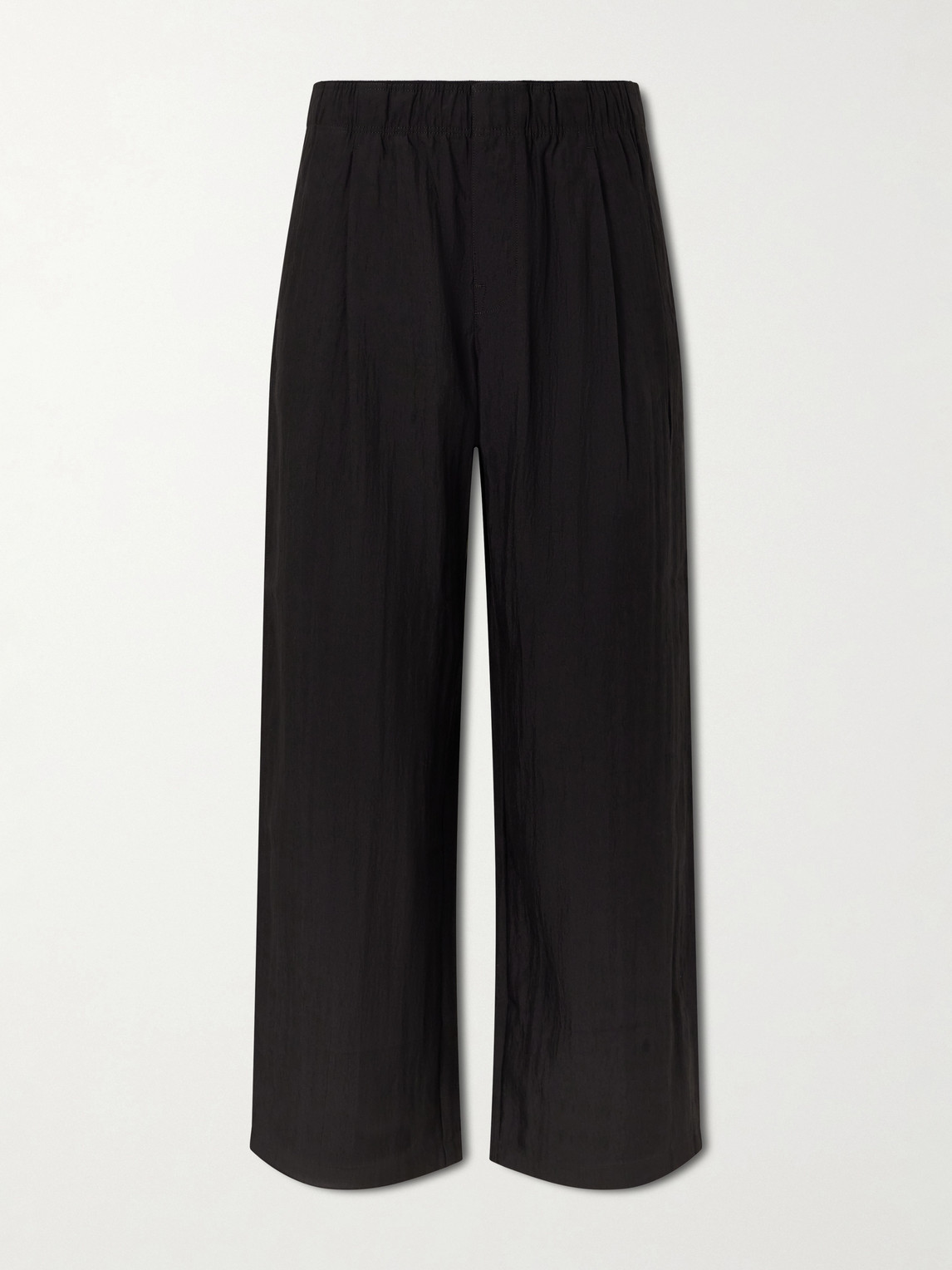 Our Legacy Straight-leg Linen-blend Trousers In Black