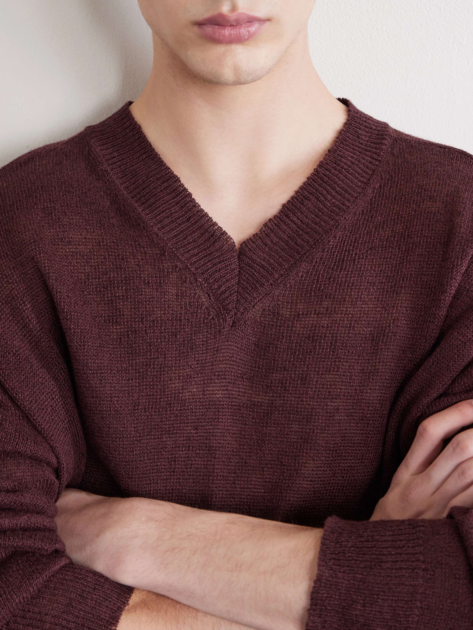 OUR LEGACY Rue Linen and Cotton-Blend Sweater for Men | MR PORTER