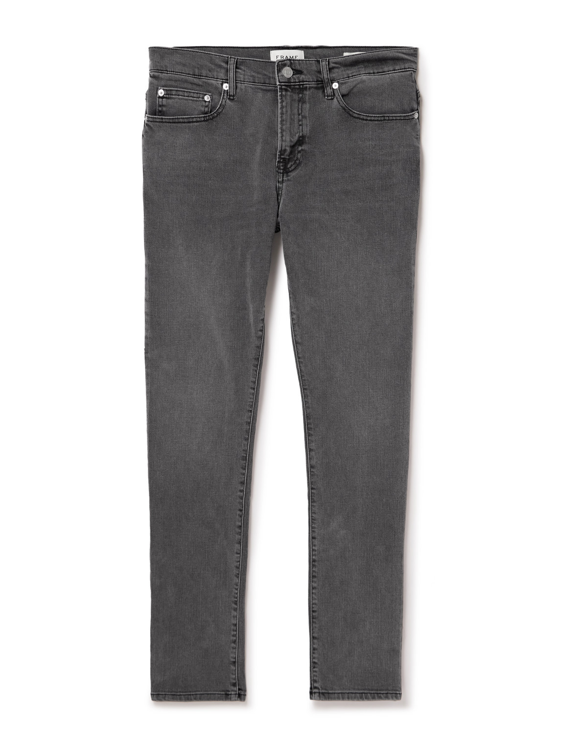 Frame L'homme Slim-fit Denim Jeans In Gray