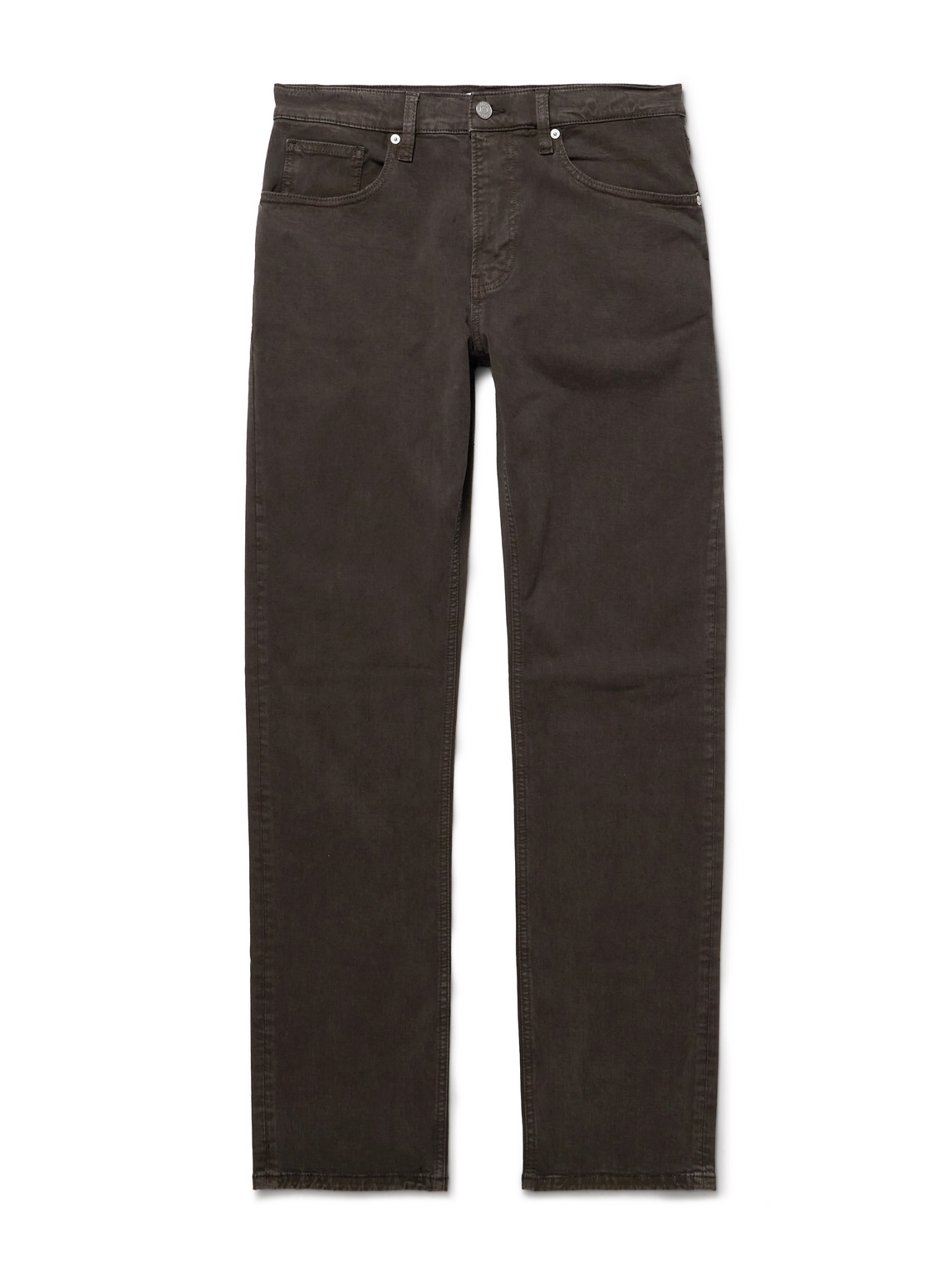 Frame The Modern Slim-fit Straight-leg Jeans In Brown