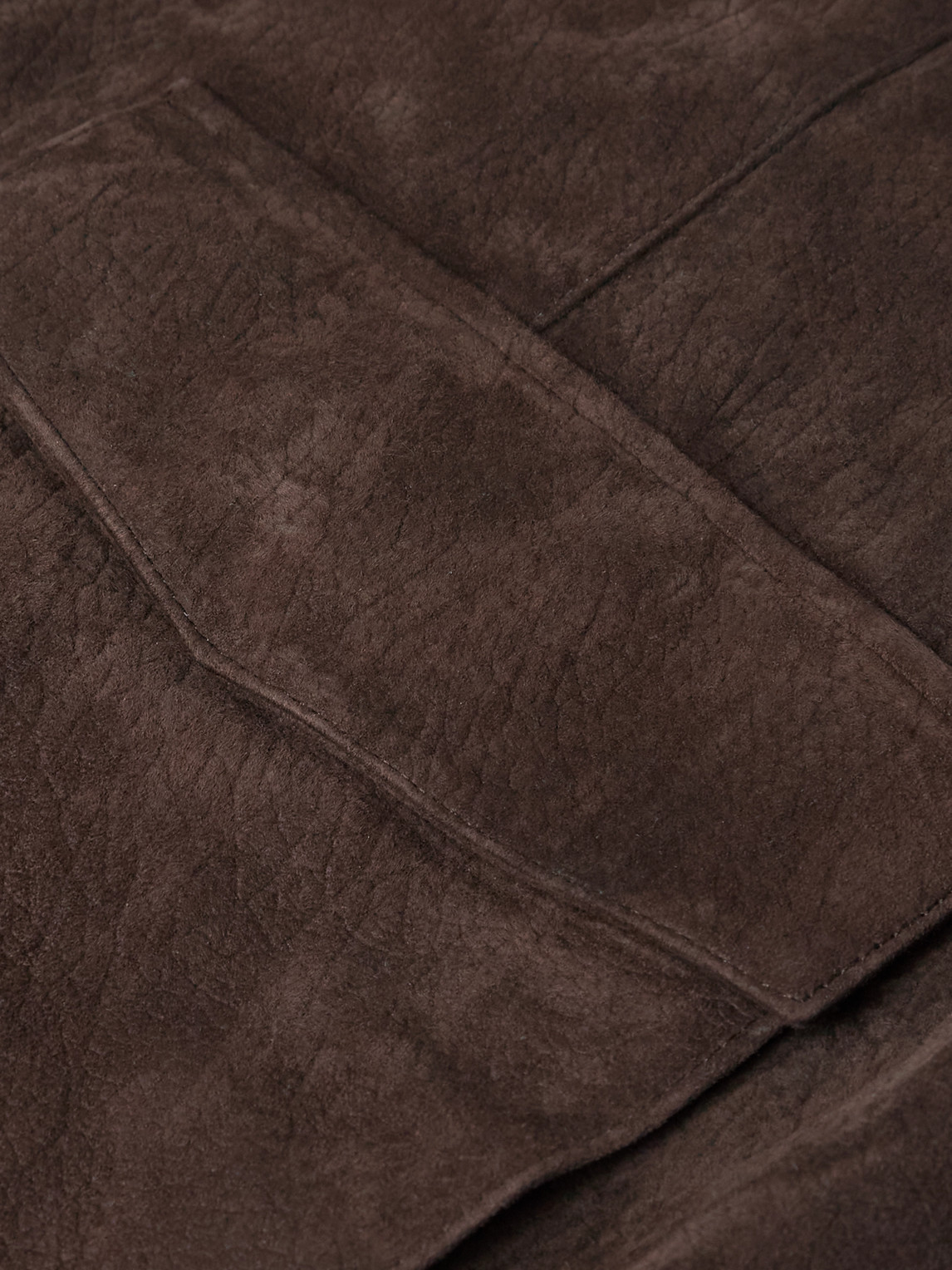 Frame Retro Suede Blouson Jacket In Brown