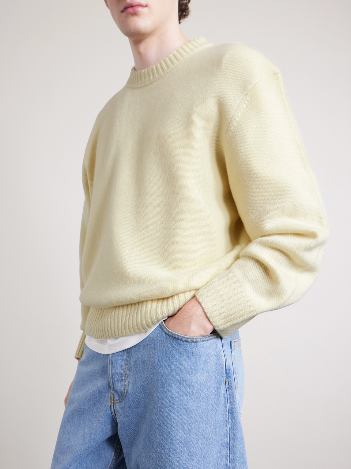  Frame - Cashmere Sweater - Men - Yellow - L 