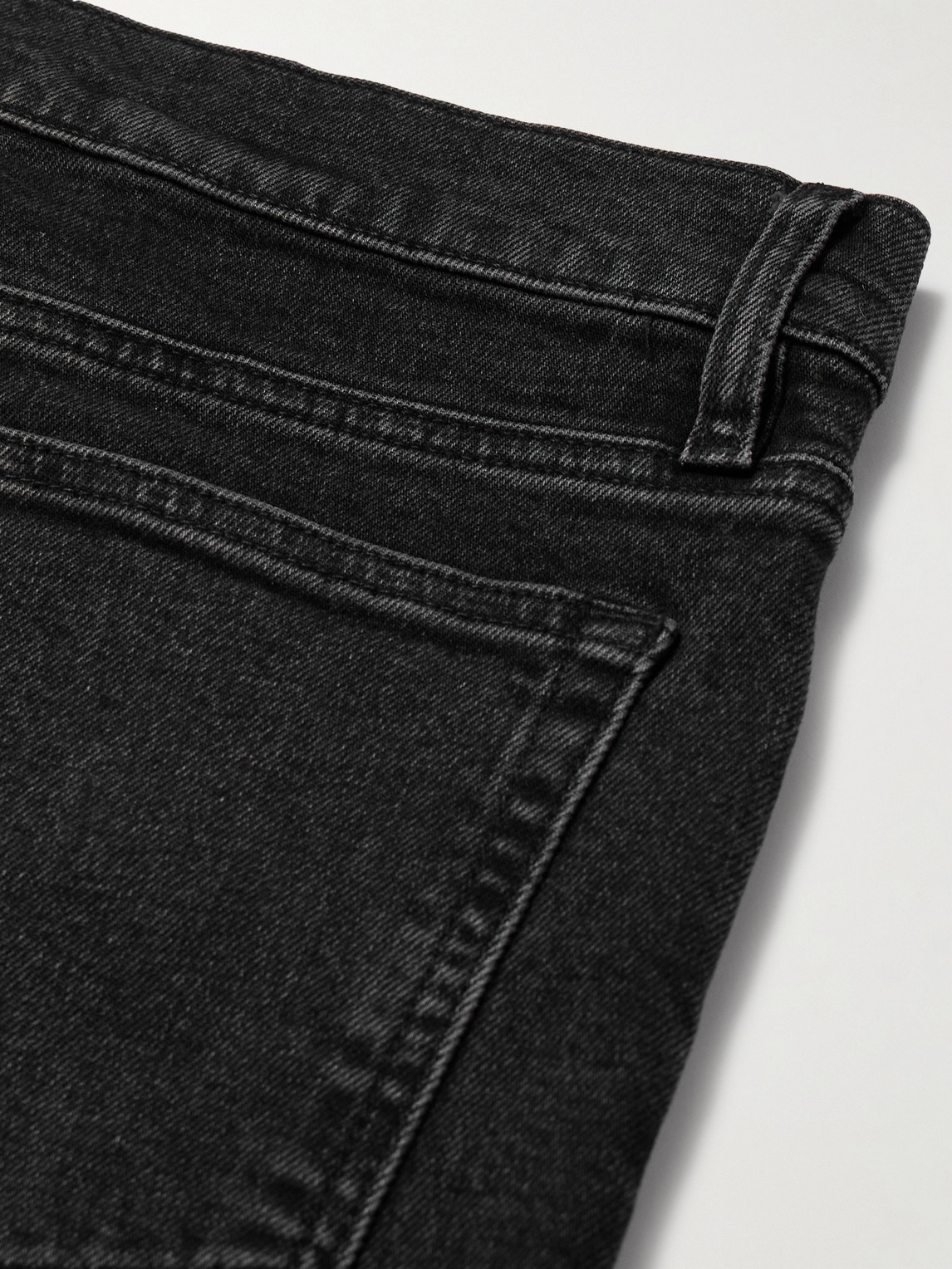 Frame Modern Straight Denim Jeans In Black