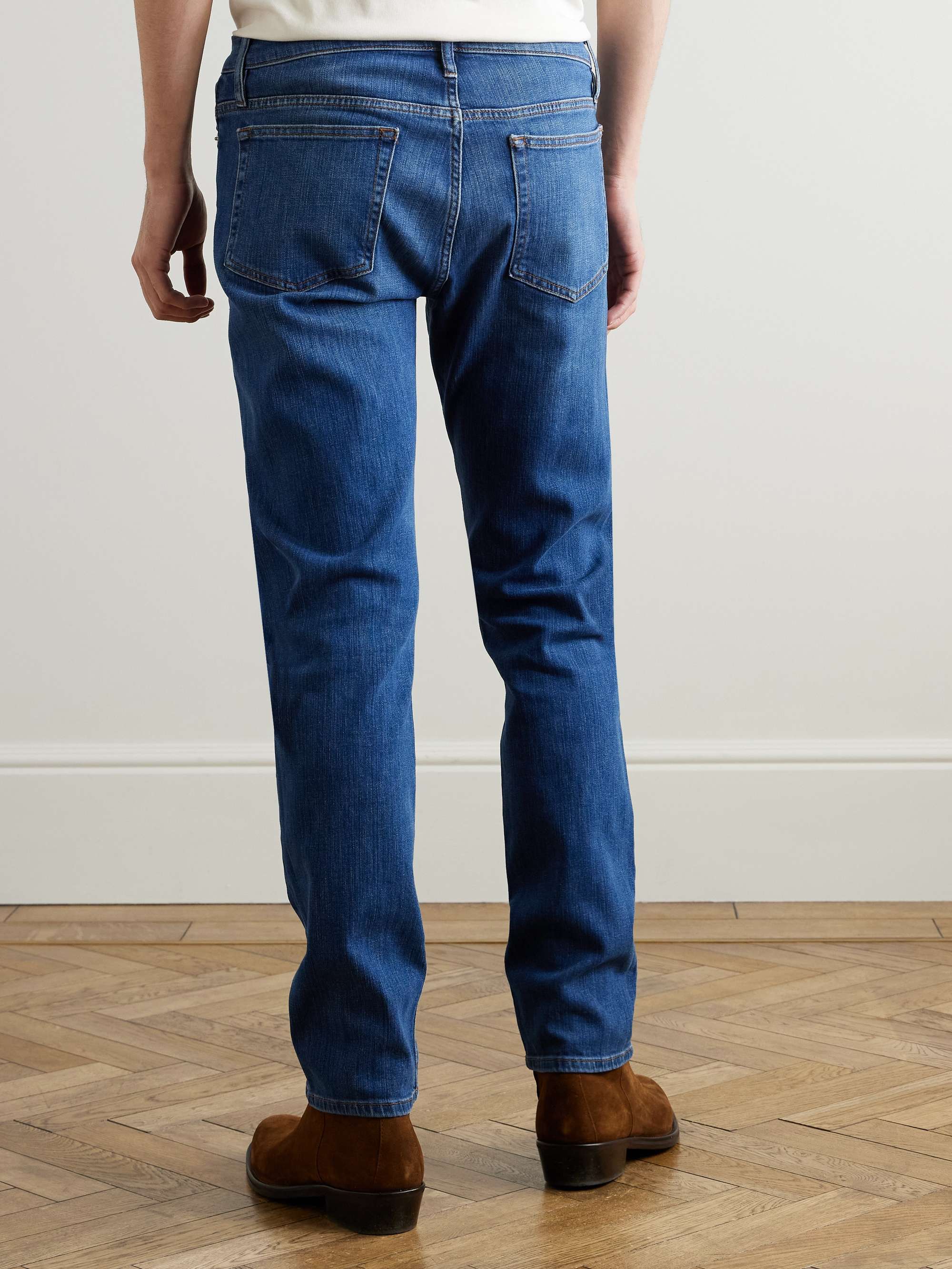 FRAME L'Homme Slim-Fit Dry Denim Jeans