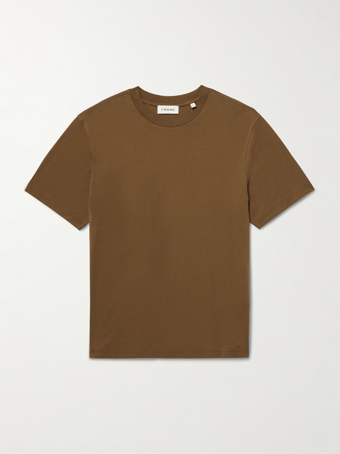 Frame Supima Cotton-jersey T-shirt In Brown