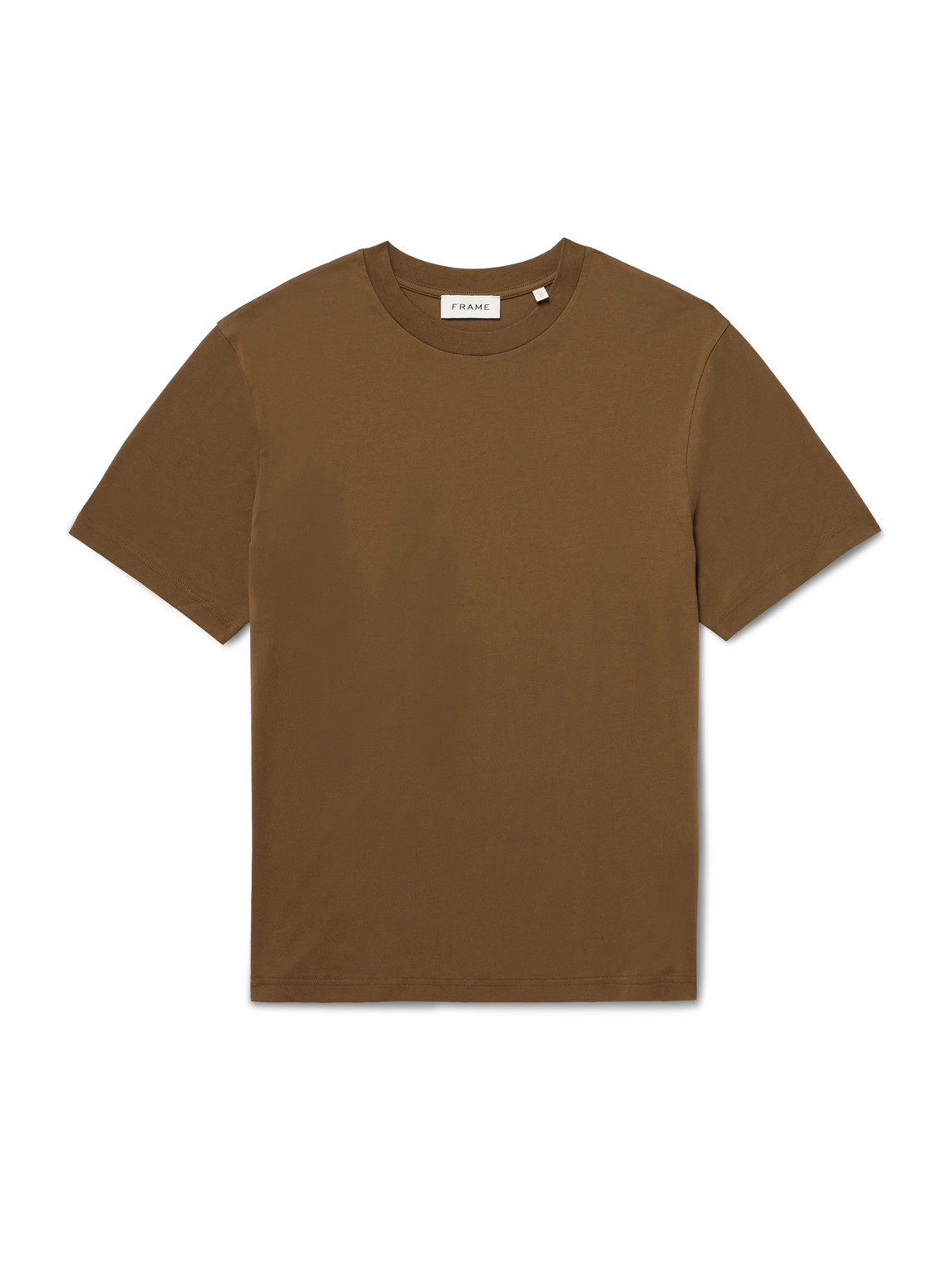 Frame Supima Cotton-jersey T-shirt In Brown