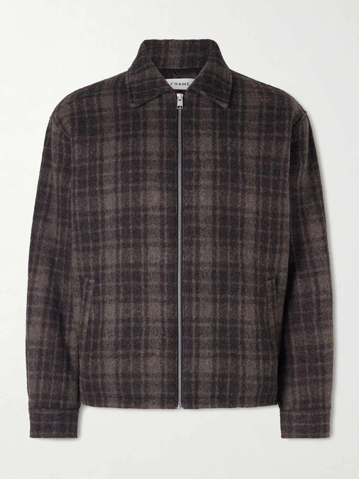 Frame Padded Checked Virgin Wool-Tweed Blouson Jacket - Men