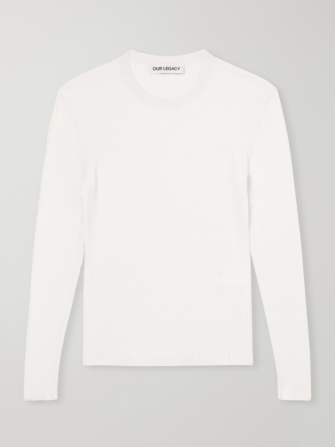 Our Legacy Ribbed Knit Silk Sweater IT 46