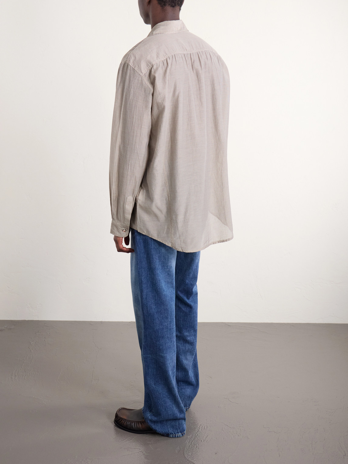Plough Checked Cotton And Silk-Blend Shirt