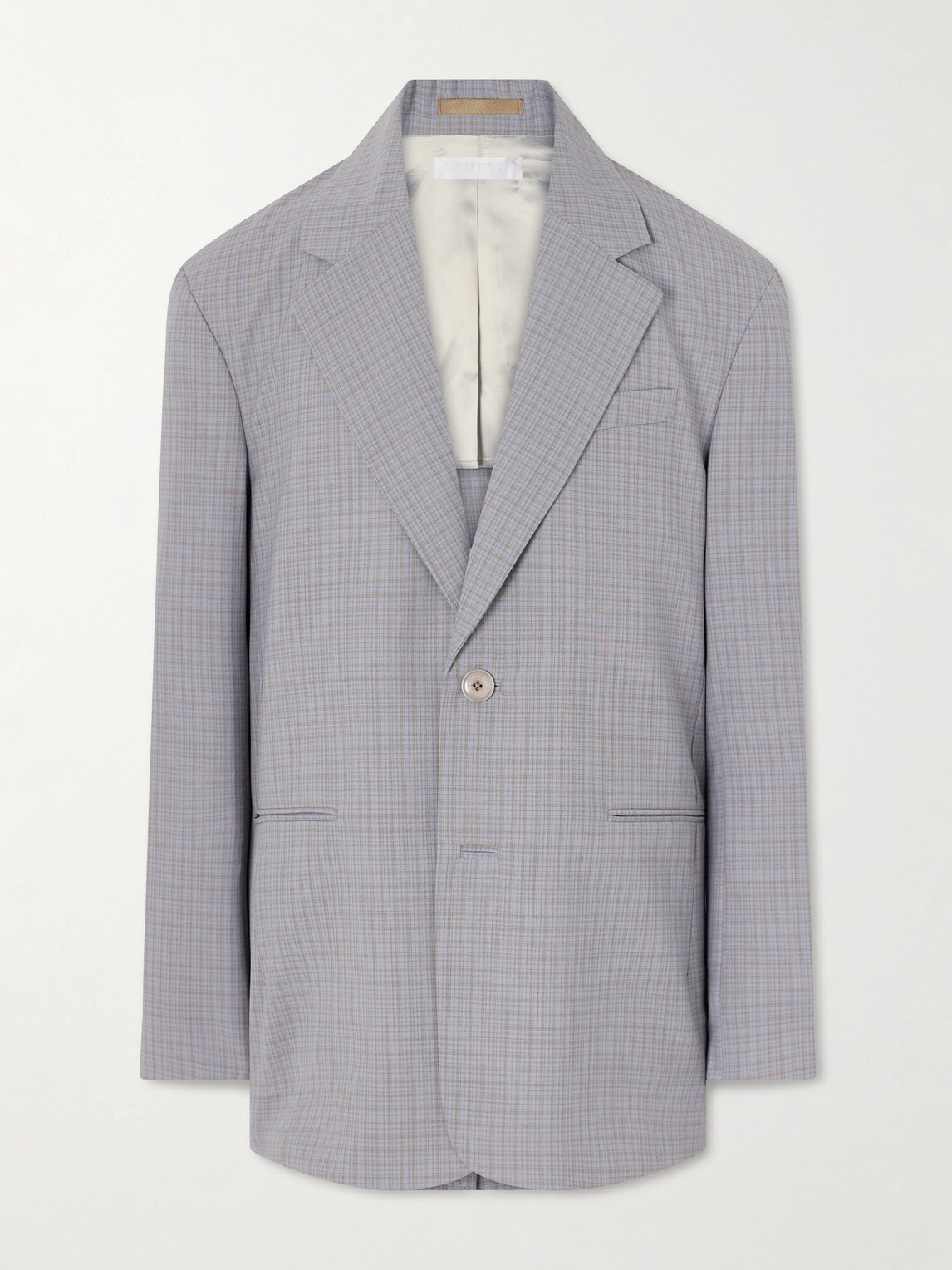 Our Legacy Industry Checked Grain de Poudre Blazer IT 54