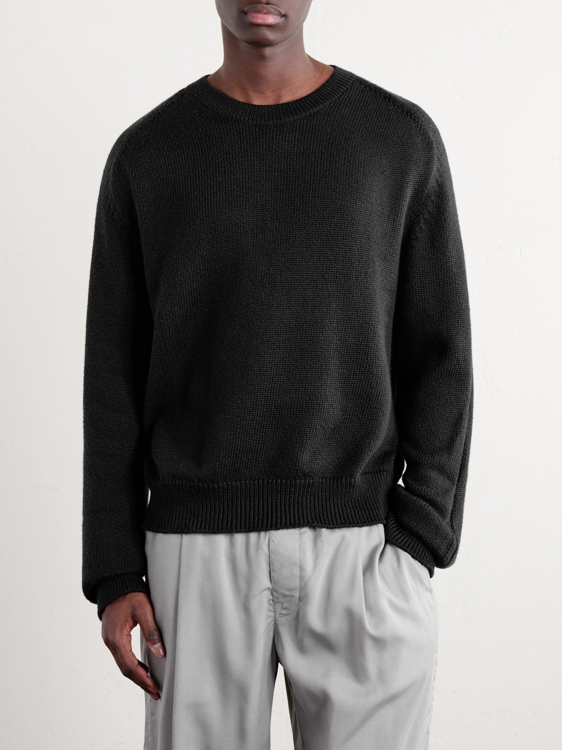  Our Legacy - Knitted Cotton Sweater - Men - Black - It 44 