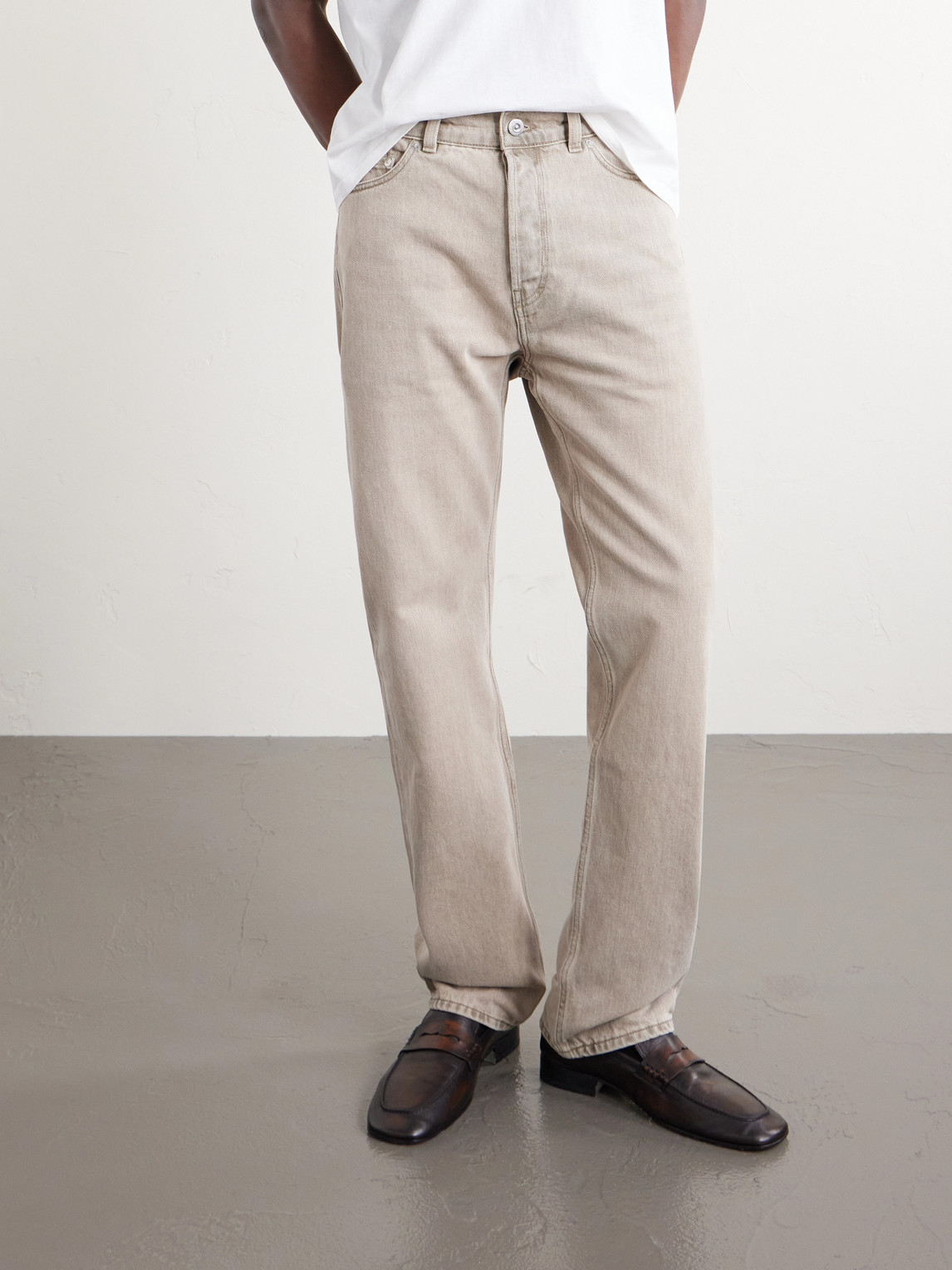 First Cut Straight-Leg Jeans