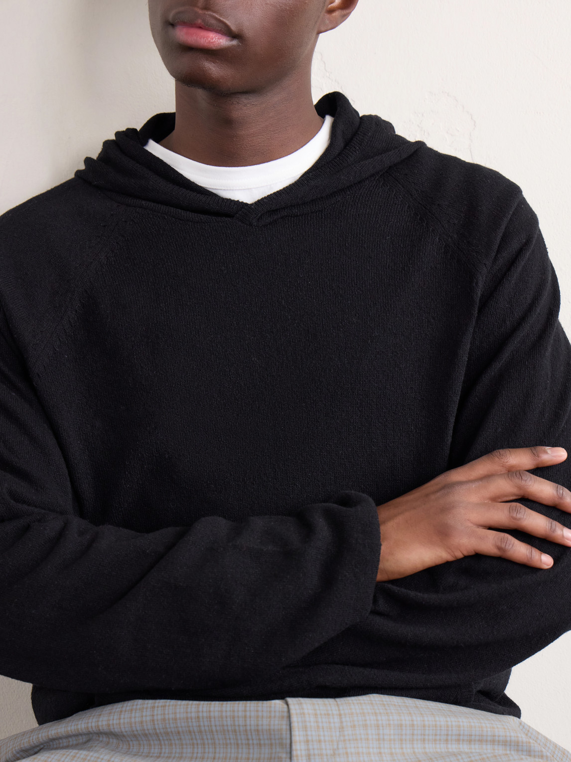 Knitted Silk Hoodie