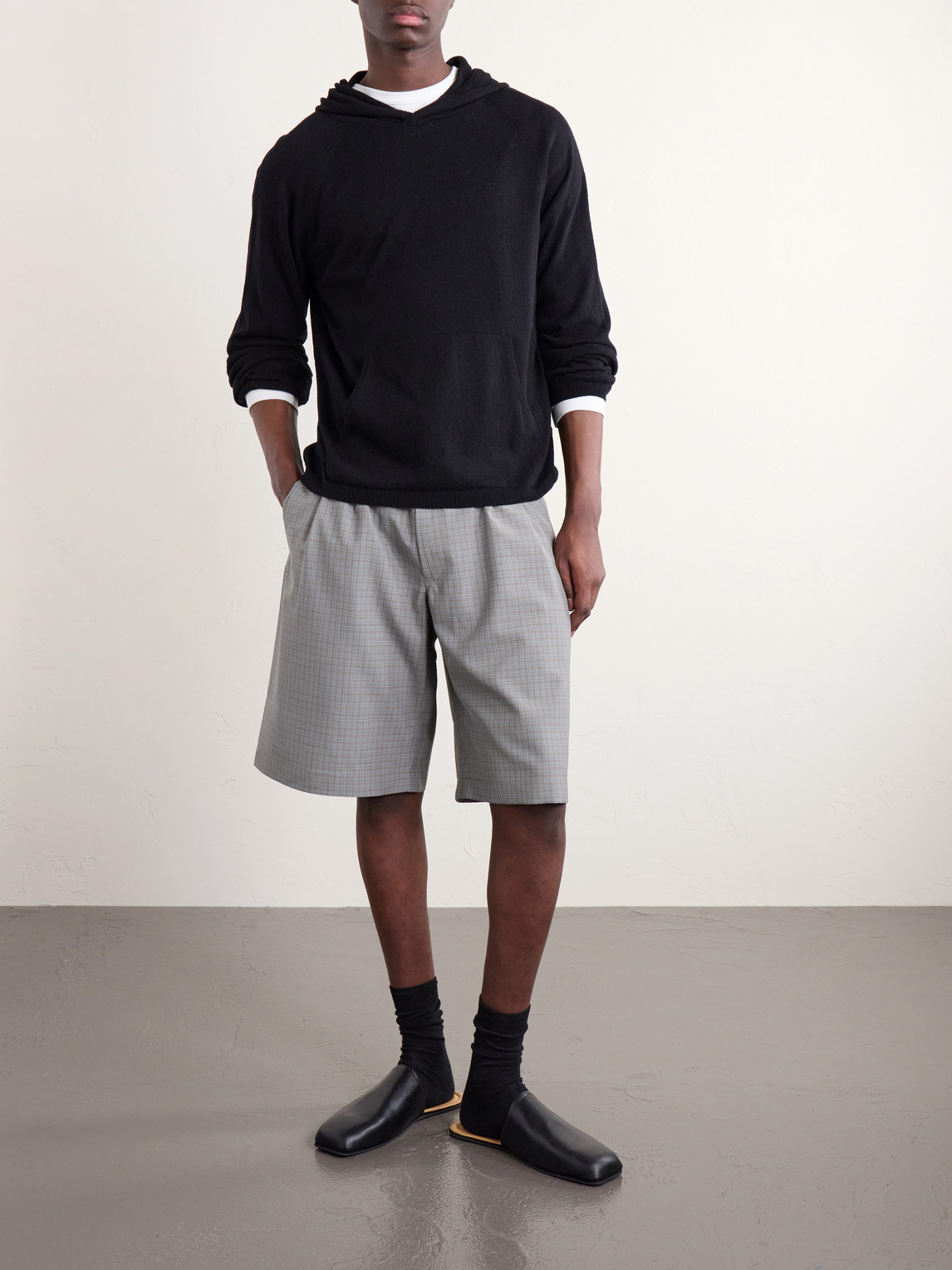 Knitted Silk Hoodie