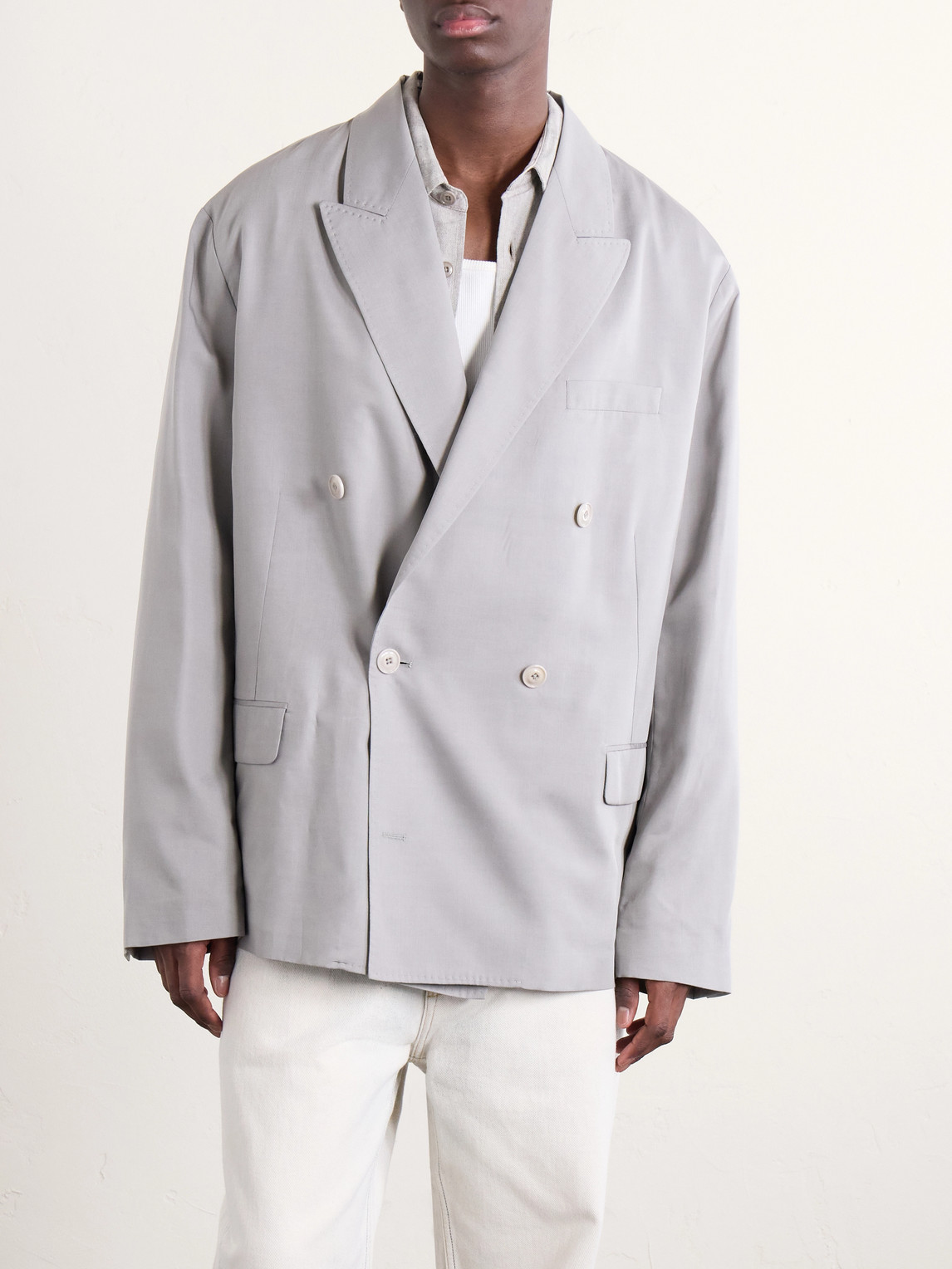  Our Legacy - Halt Double-breasted Lyocell Blazer - Men - Gray - It 48 