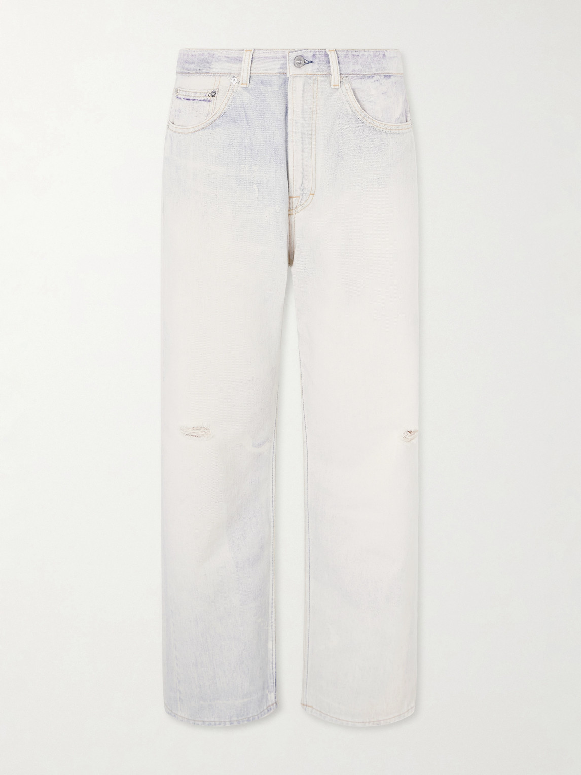 Our Legacy Third Cut Straight-Leg Distressed Printed Jeans UK/US 28