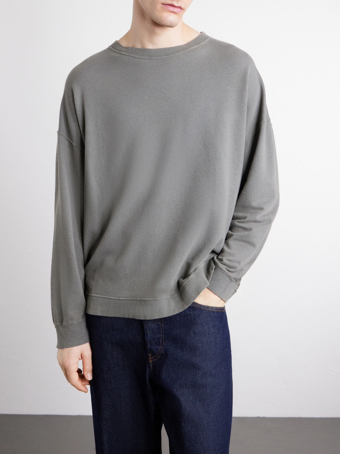 Slack Cotton-Blend Jersey Sweatshirt