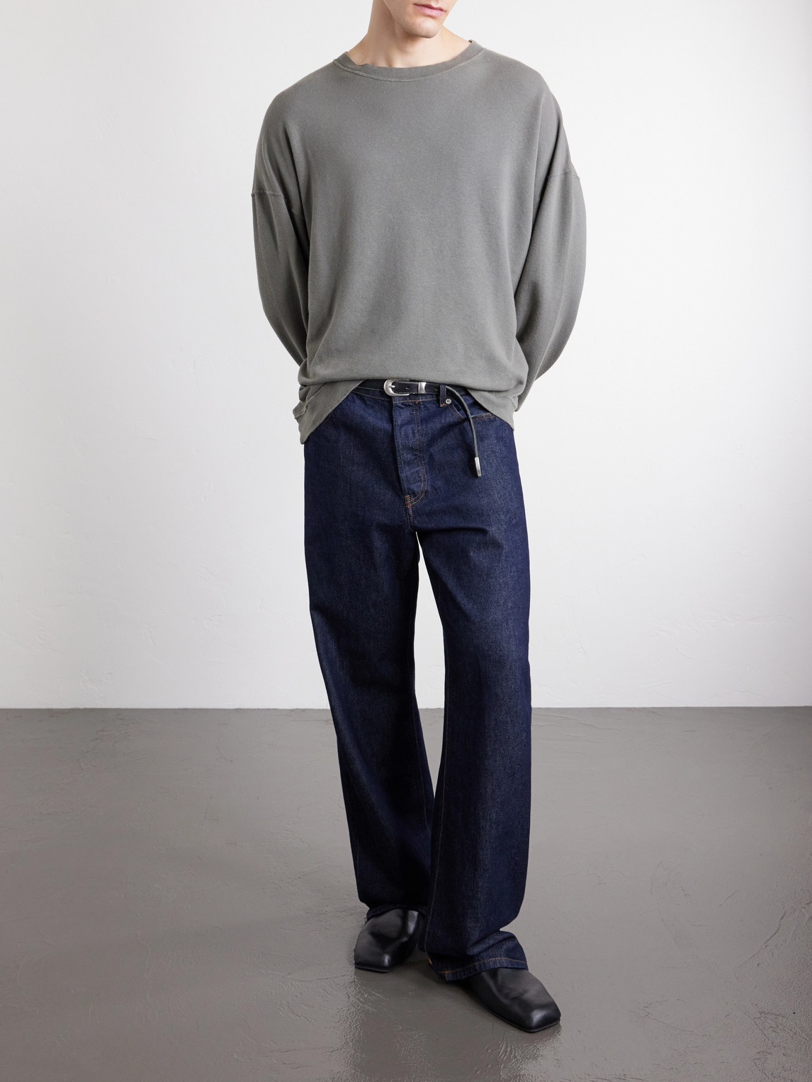Slack Cotton-Blend Jersey Sweatshirt