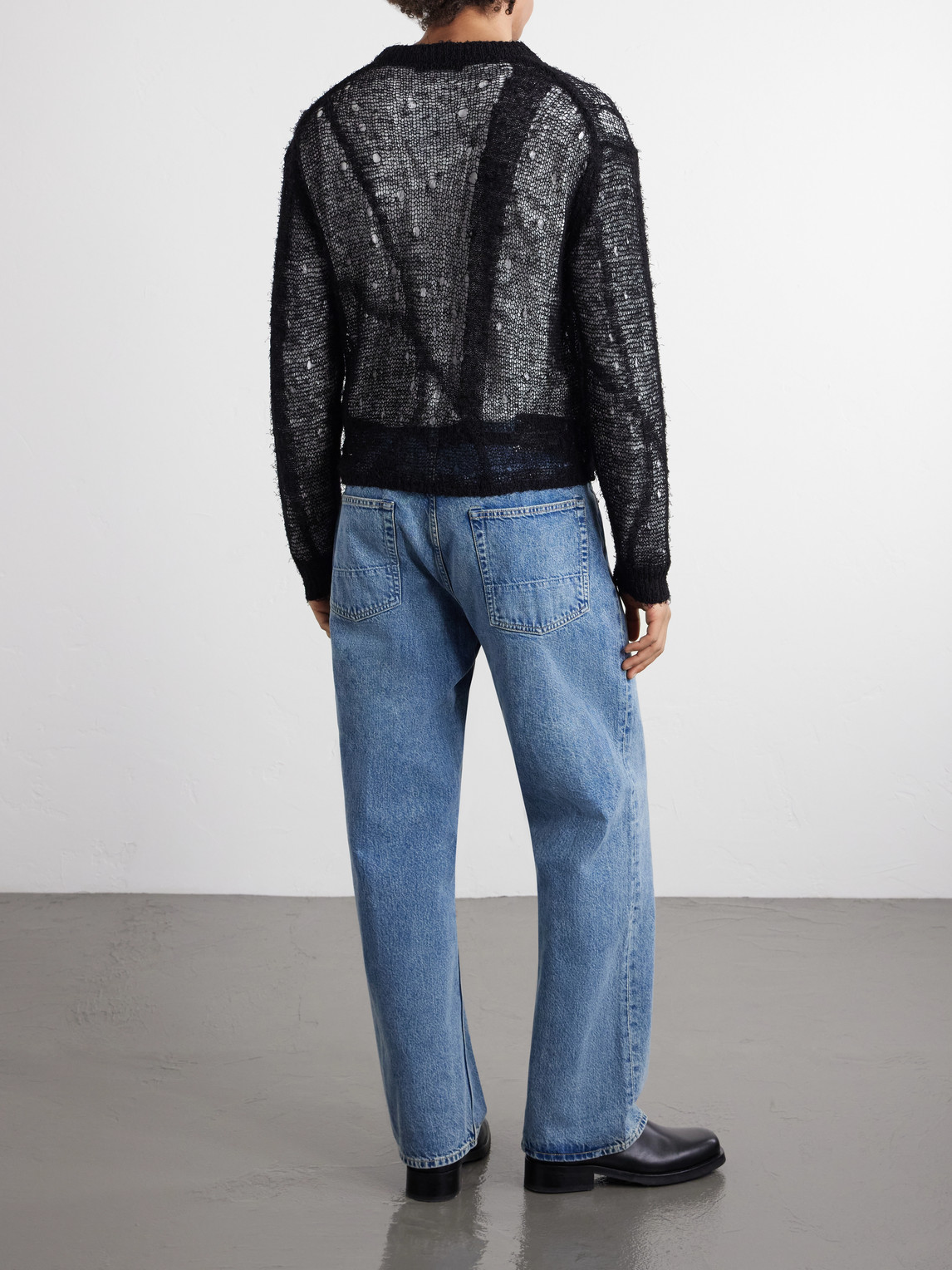 Academy Open-Knit Linen-Blend Cardigan