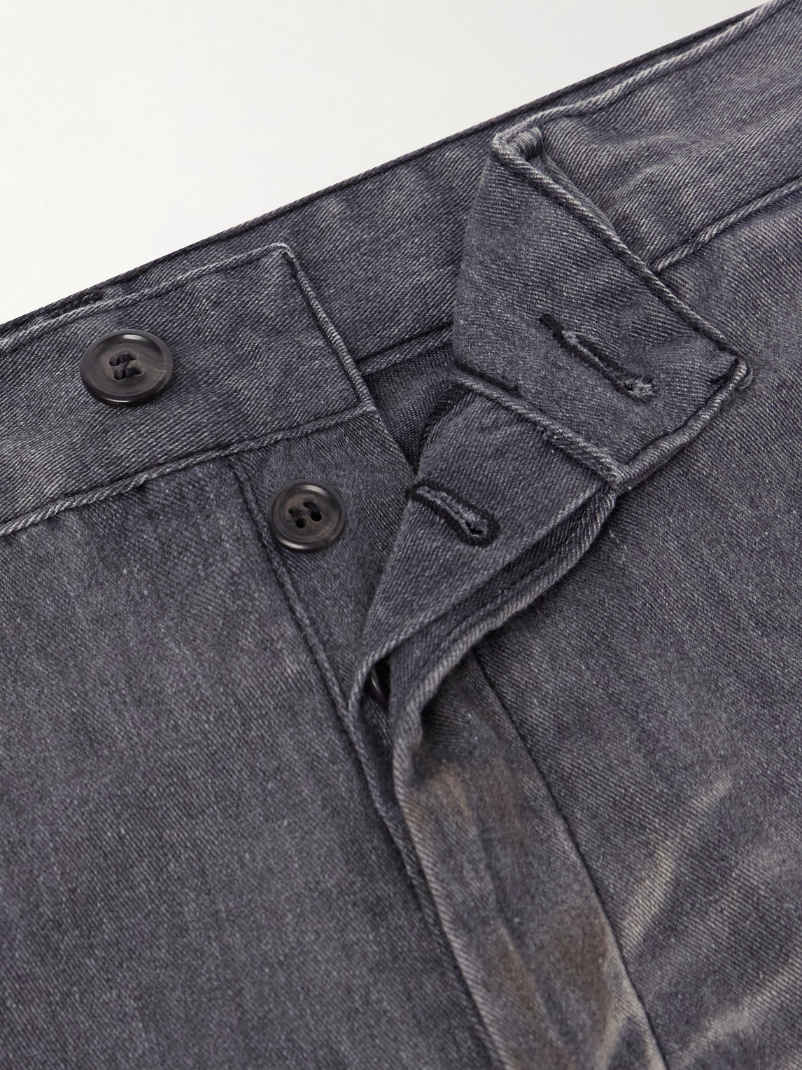 Rig Wide-Leg Paint-Splattered Jeans