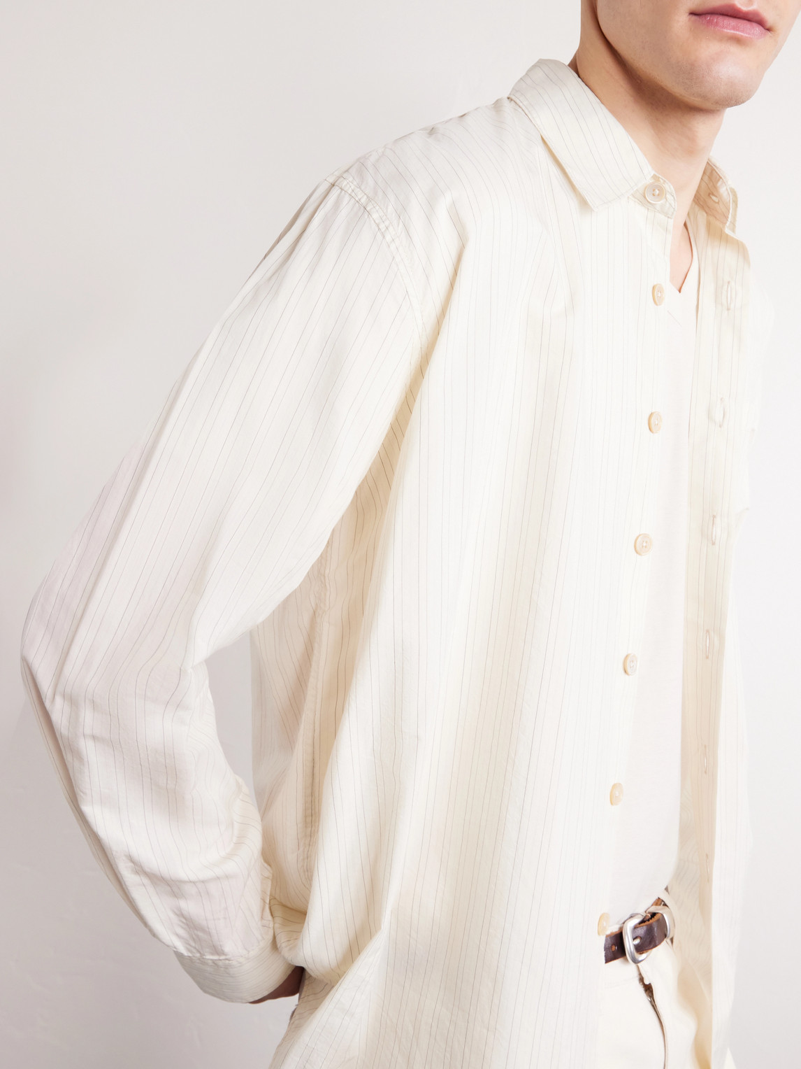 Above Striped Lyocell Shirt