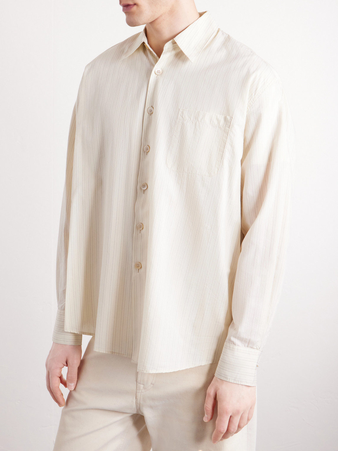 Above Striped Lyocell Shirt