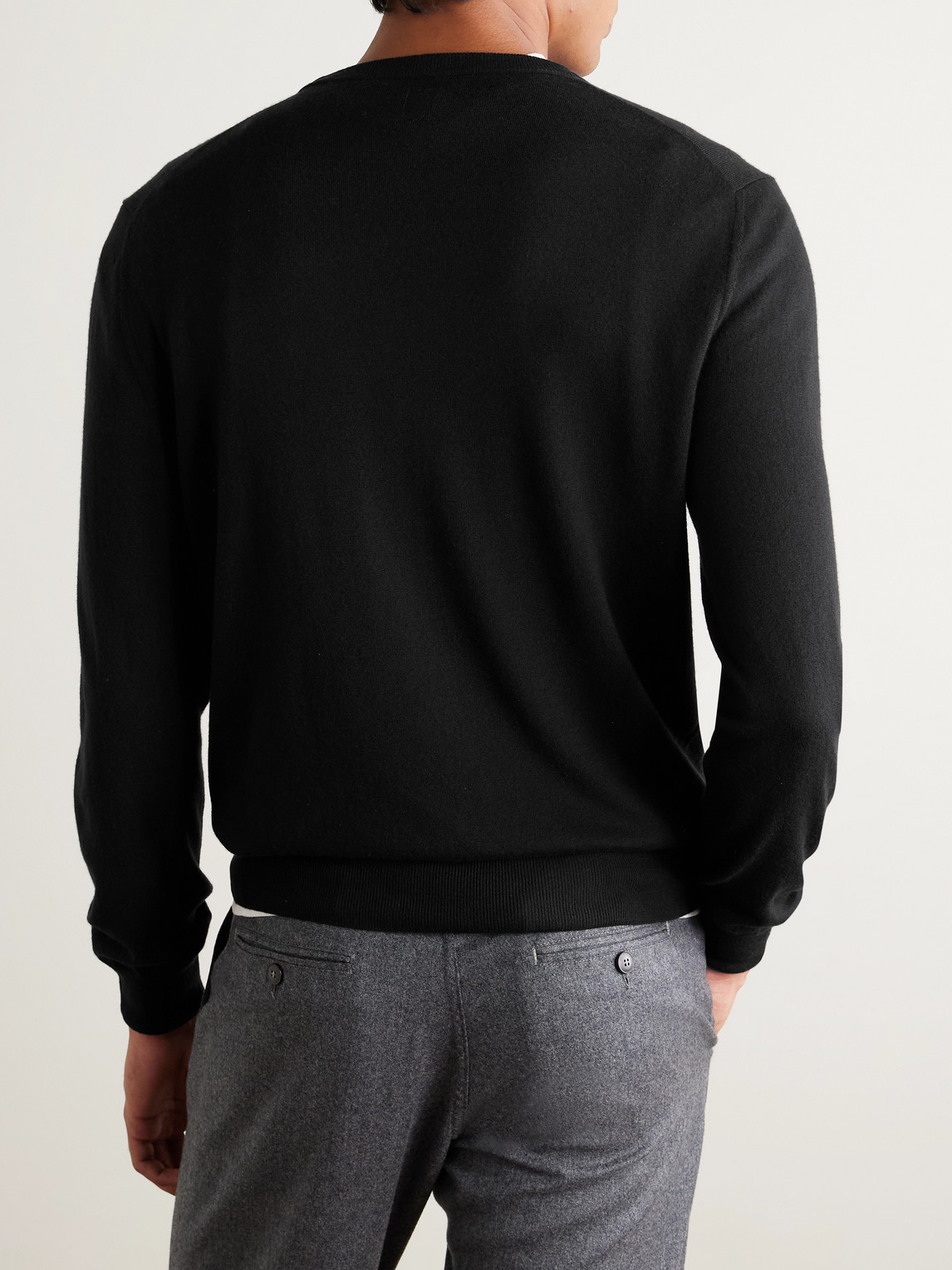 Canali Cashmere Sweater In Black