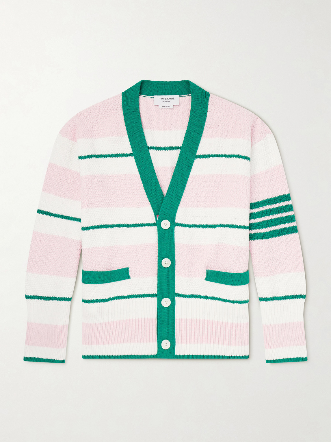 Thom Browne Striped Cotton Cardigan - Men