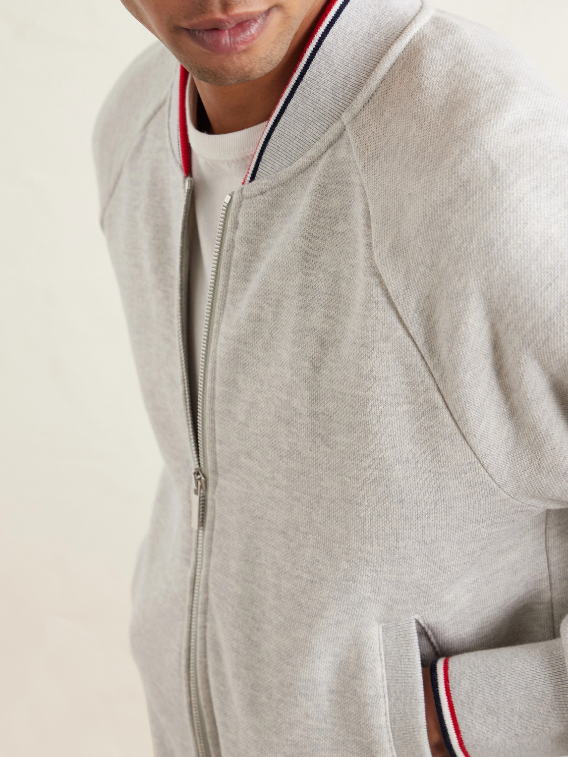 Thom Browne Structured Grey Jacket With Classic Silhouette In Neutral