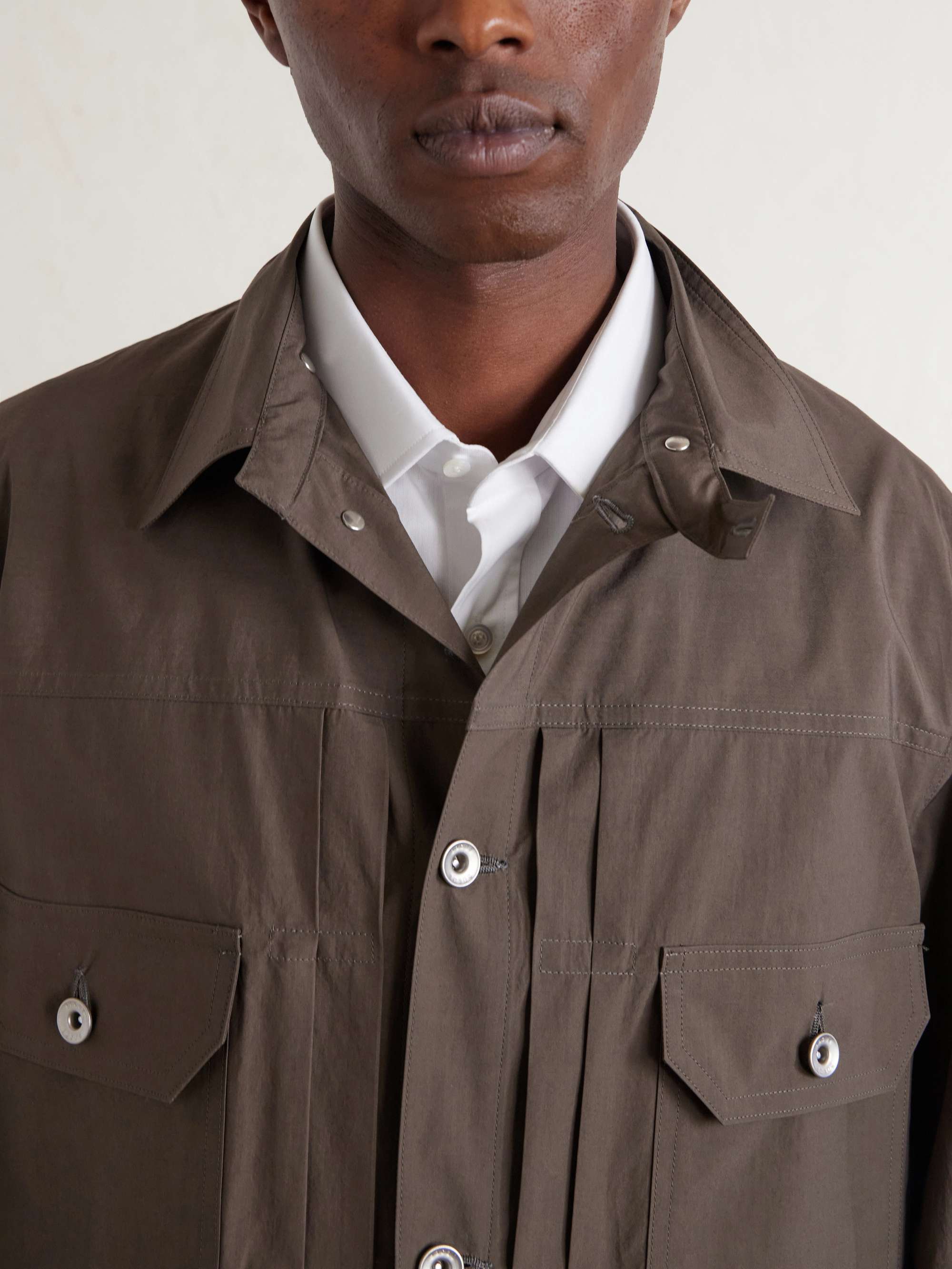 SACAI Cotton-Poplin Jacket for Men | MR PORTER