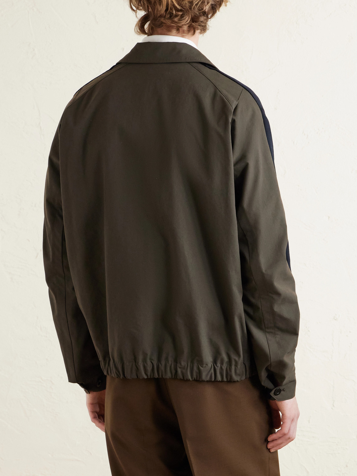 Sacai Knitted and Shell Jacket - Men | Thumbnail 4