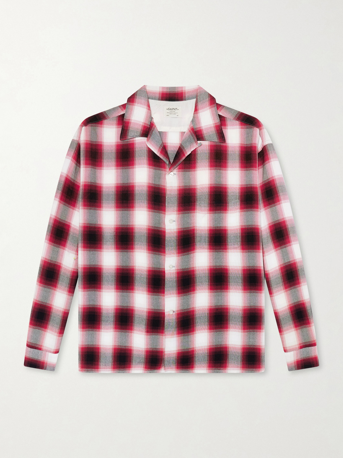 SAINT MXXXXXX - Lastman Checked Woven Shirt - Curated Menswear