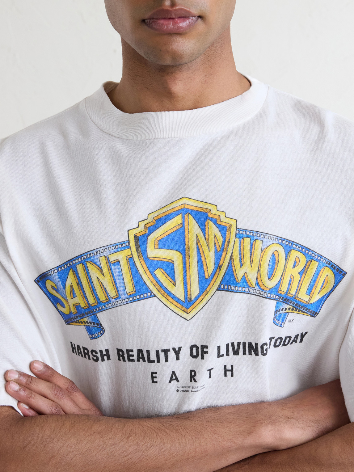 Saint World Logo-Print Cotton-Jersey T-Shirt