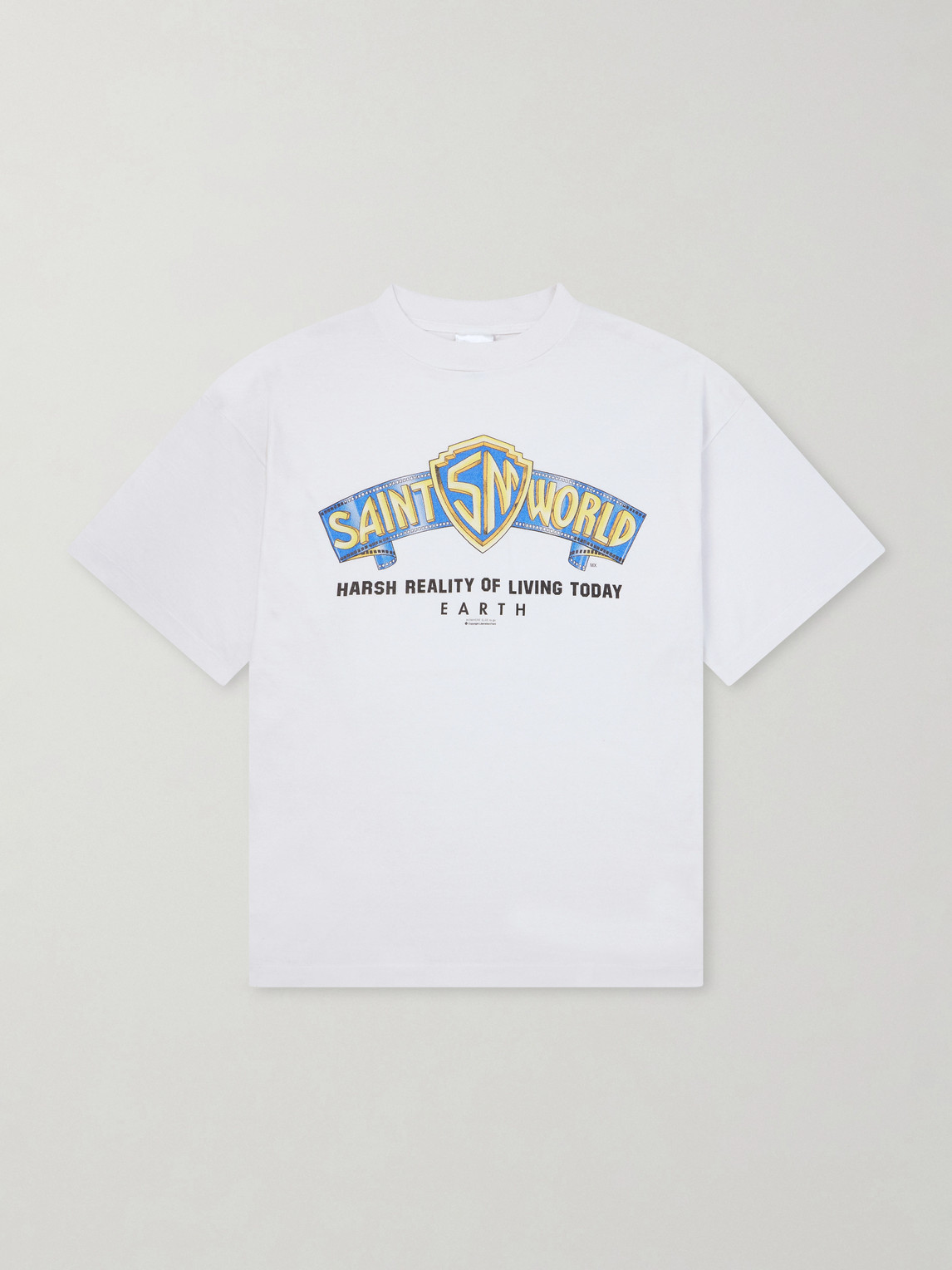 SAINT Mxxxxxx Saint World Logo-Print Cotton-Jersey T-shirt - Men