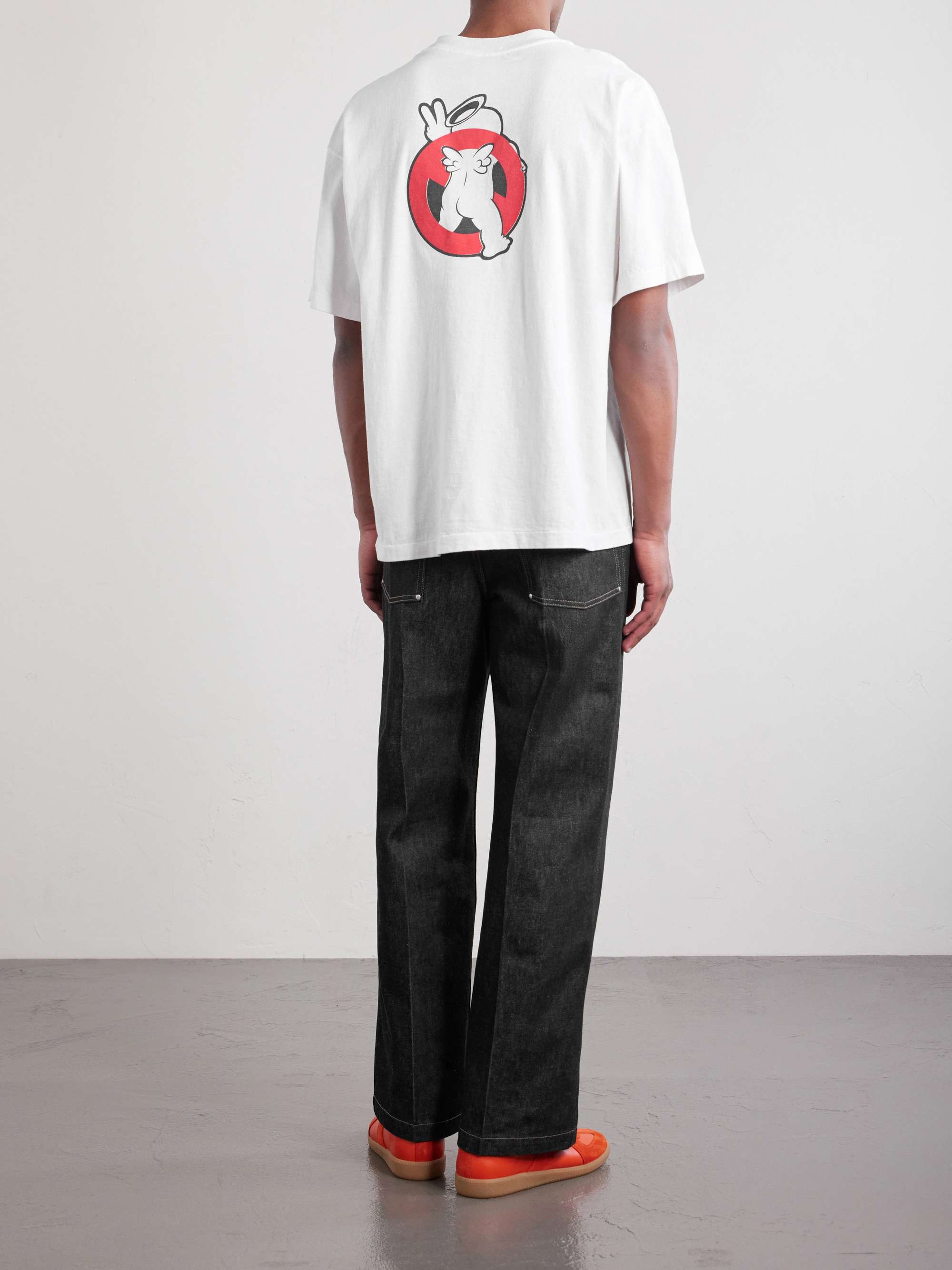 SAINT MXXXXXX Saint Horror Printed Cotton-Jersey T-Shirt for Men