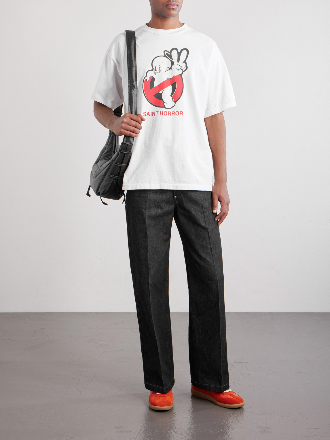 Saint Horror Printed Cotton-Jersey T-Shirt