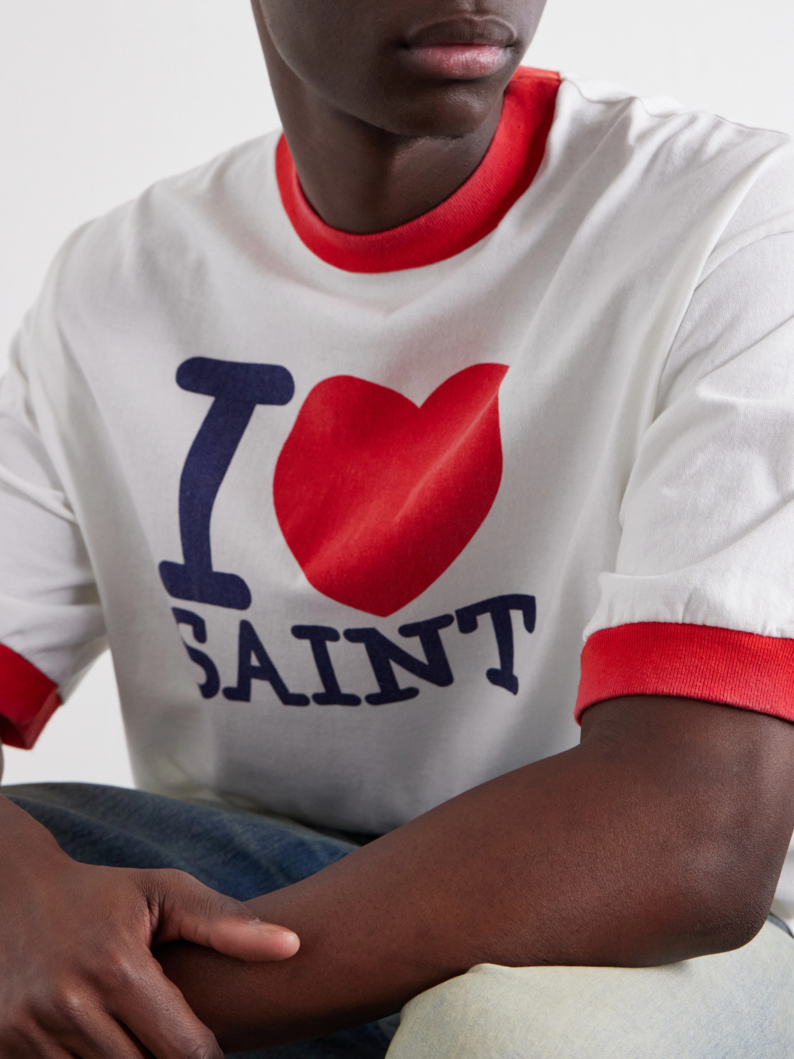 I Love Saint Cotton-Jersey T-Shirt