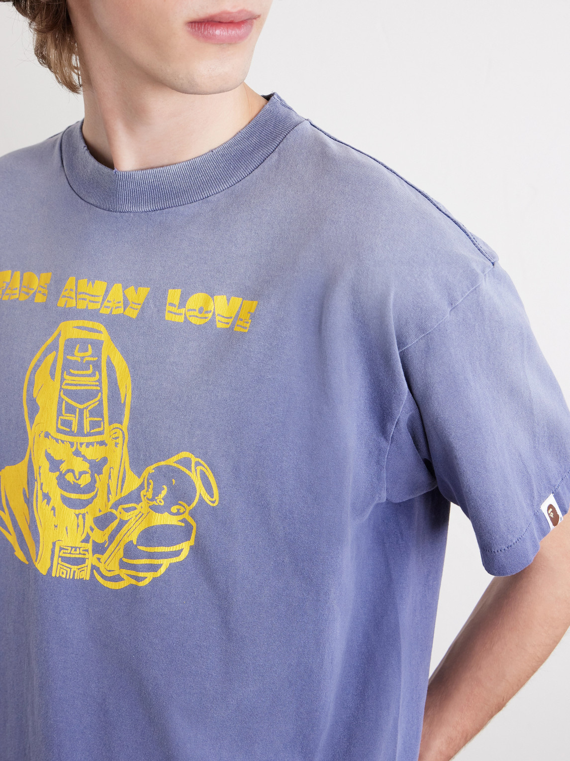 Bape® Distressed Printed Cotton-Jersey T-Shirt