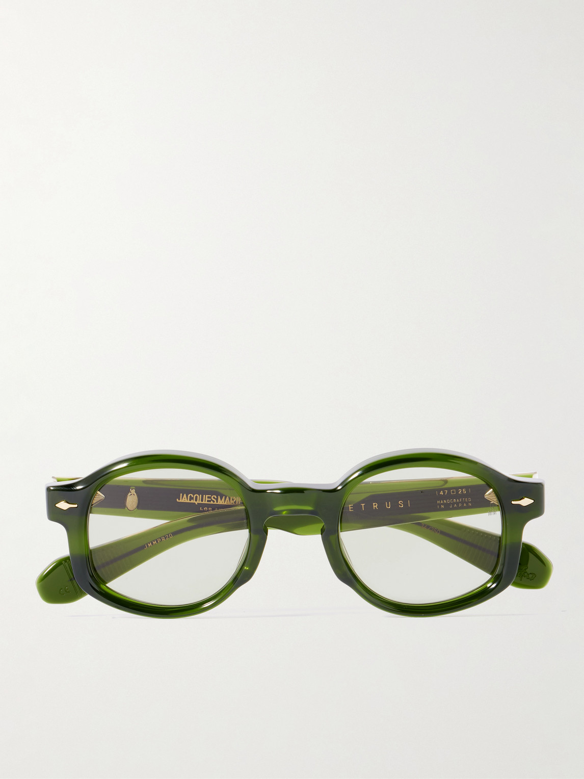 Jacques Marie Mage Petrus Round-frame Acetate Optical Glasses In Transparent