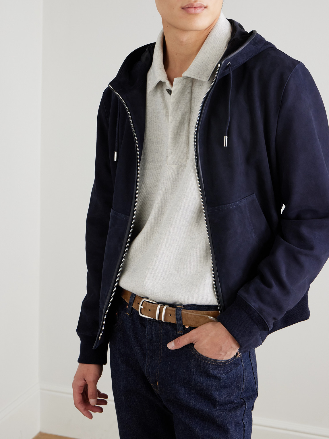 Officine Creative 3cm Suede Belt In Brown