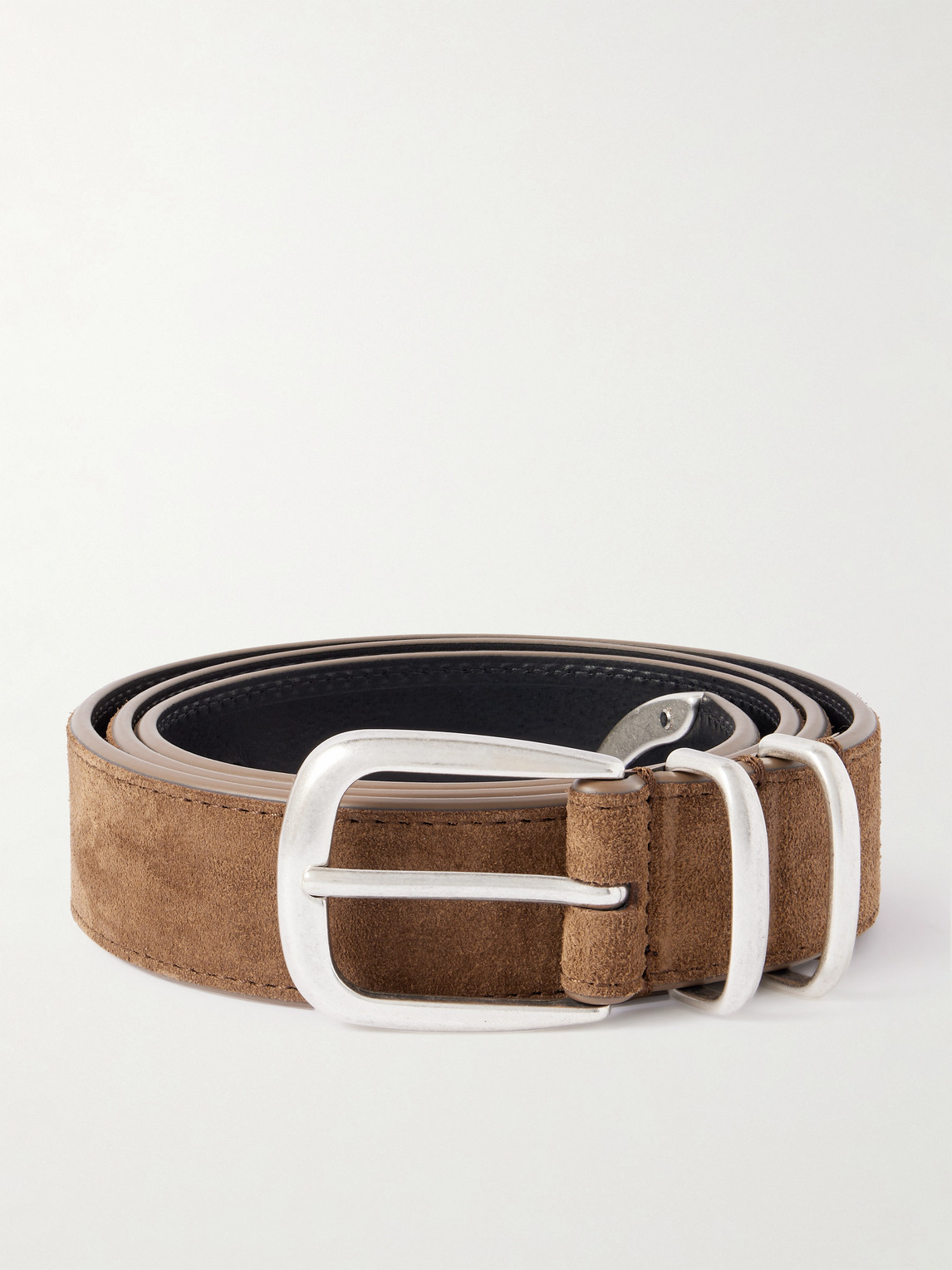 Officine Creative 3cm Suede Belt In Brown