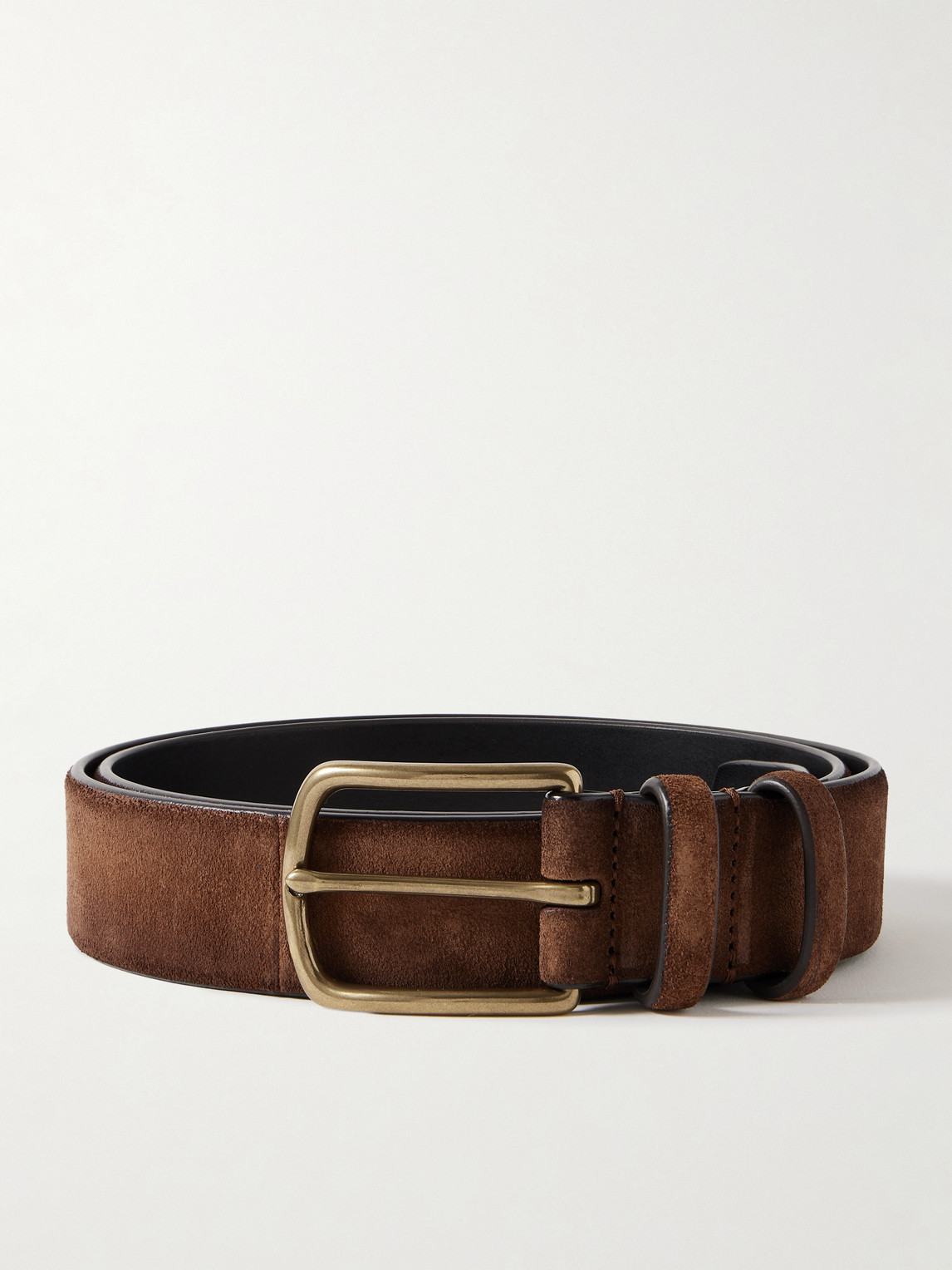 Officine Creative 3.5cm Suede Belt In Brown