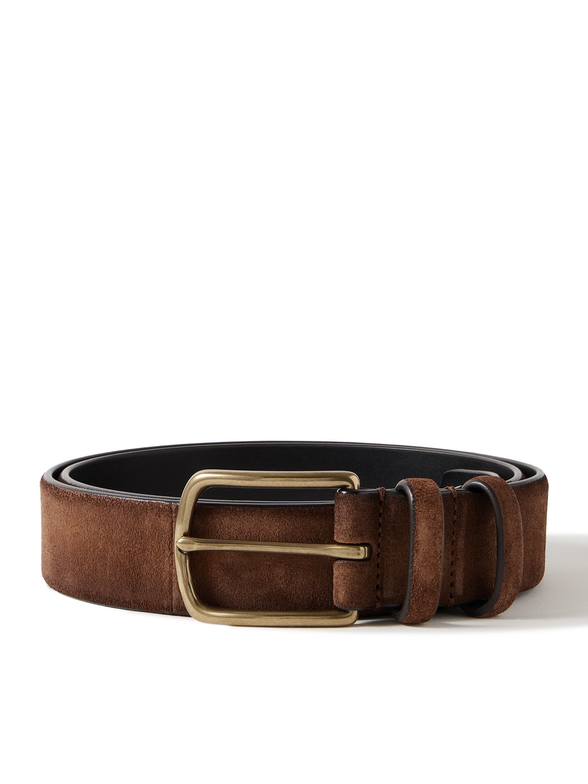 Officine Creative 3.5cm Suede Belt In Brown