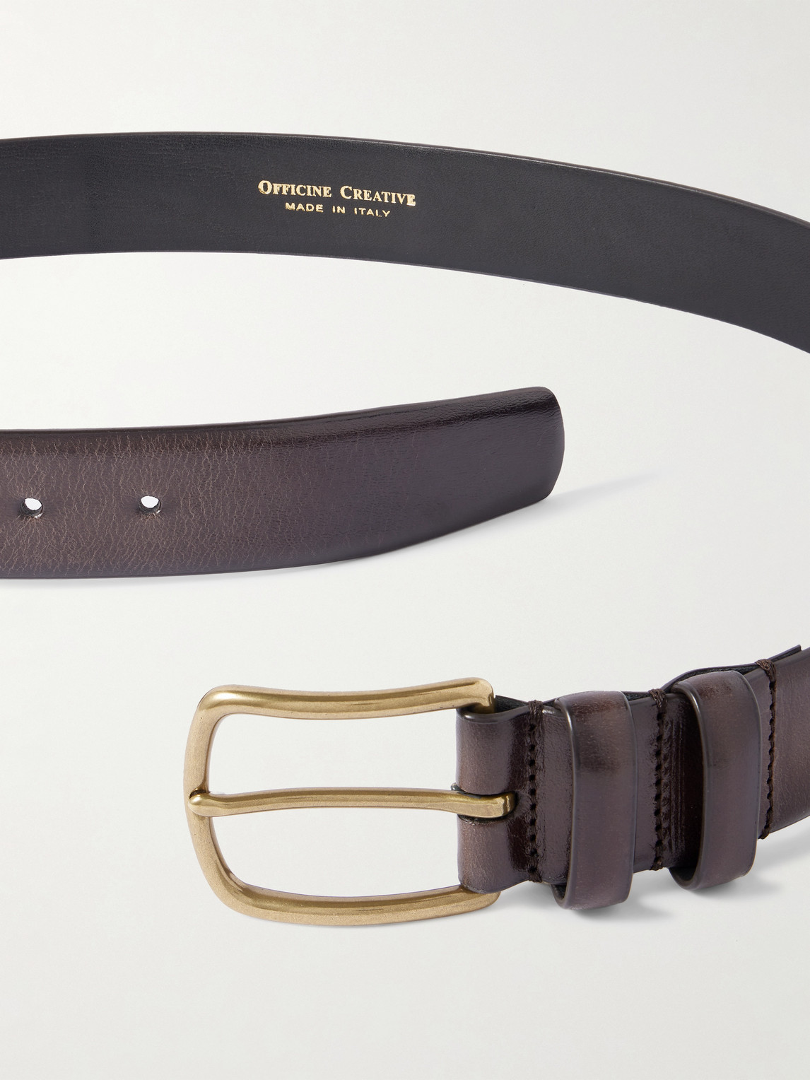Officine Creative 3.5cm Leather Belt In Brown