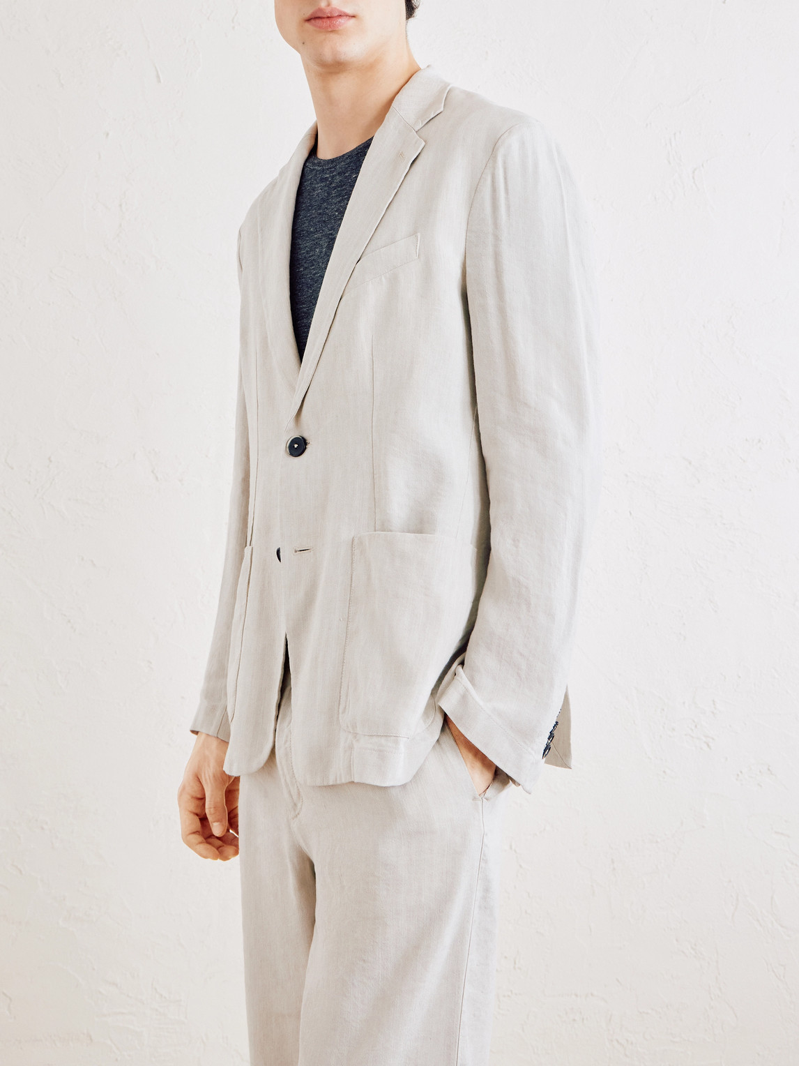  Barena - Herringbone Suit Jacket - Men - Neutrals - It 46 