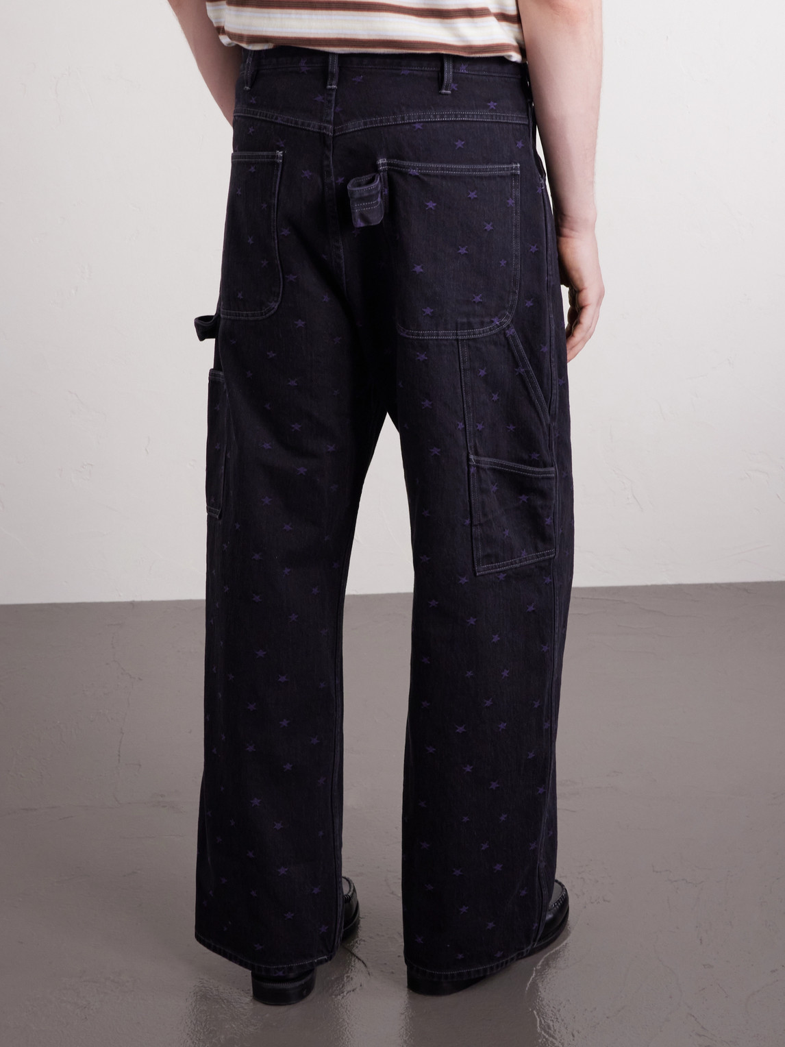  Needles - Painter Straight-leg Embroidered Jeans - Men - Black - S 