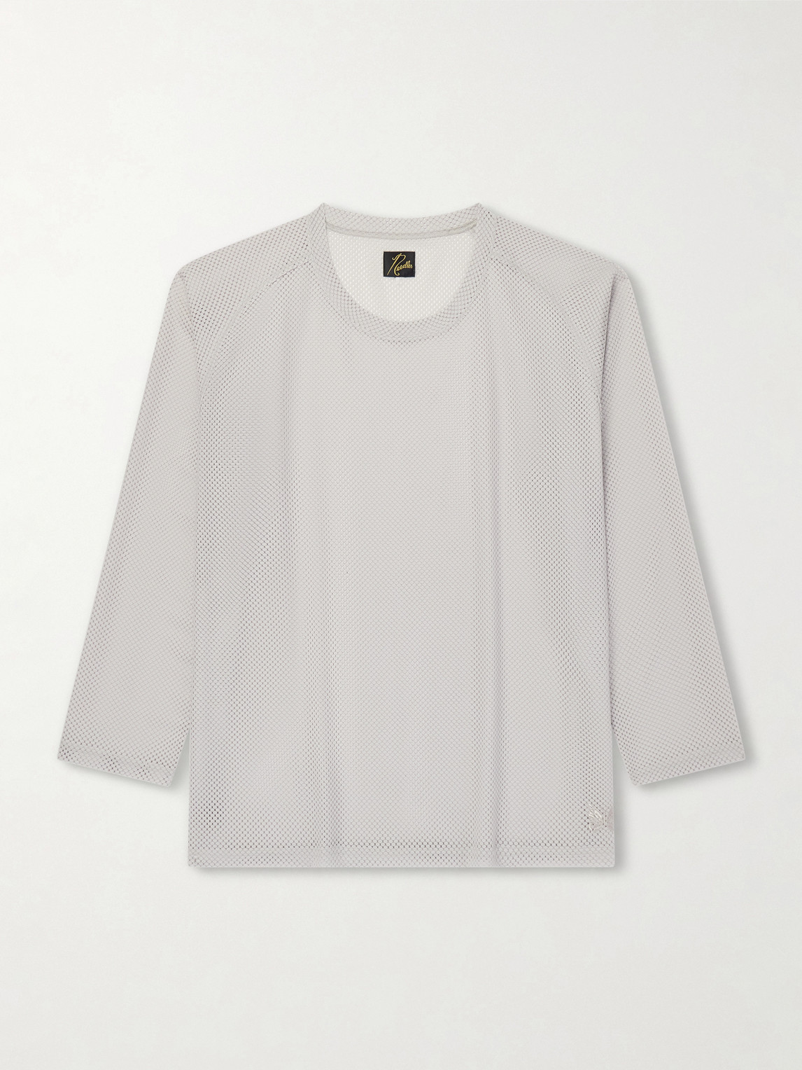 Needles U-neck Raschel Lace T-shirt In Gray